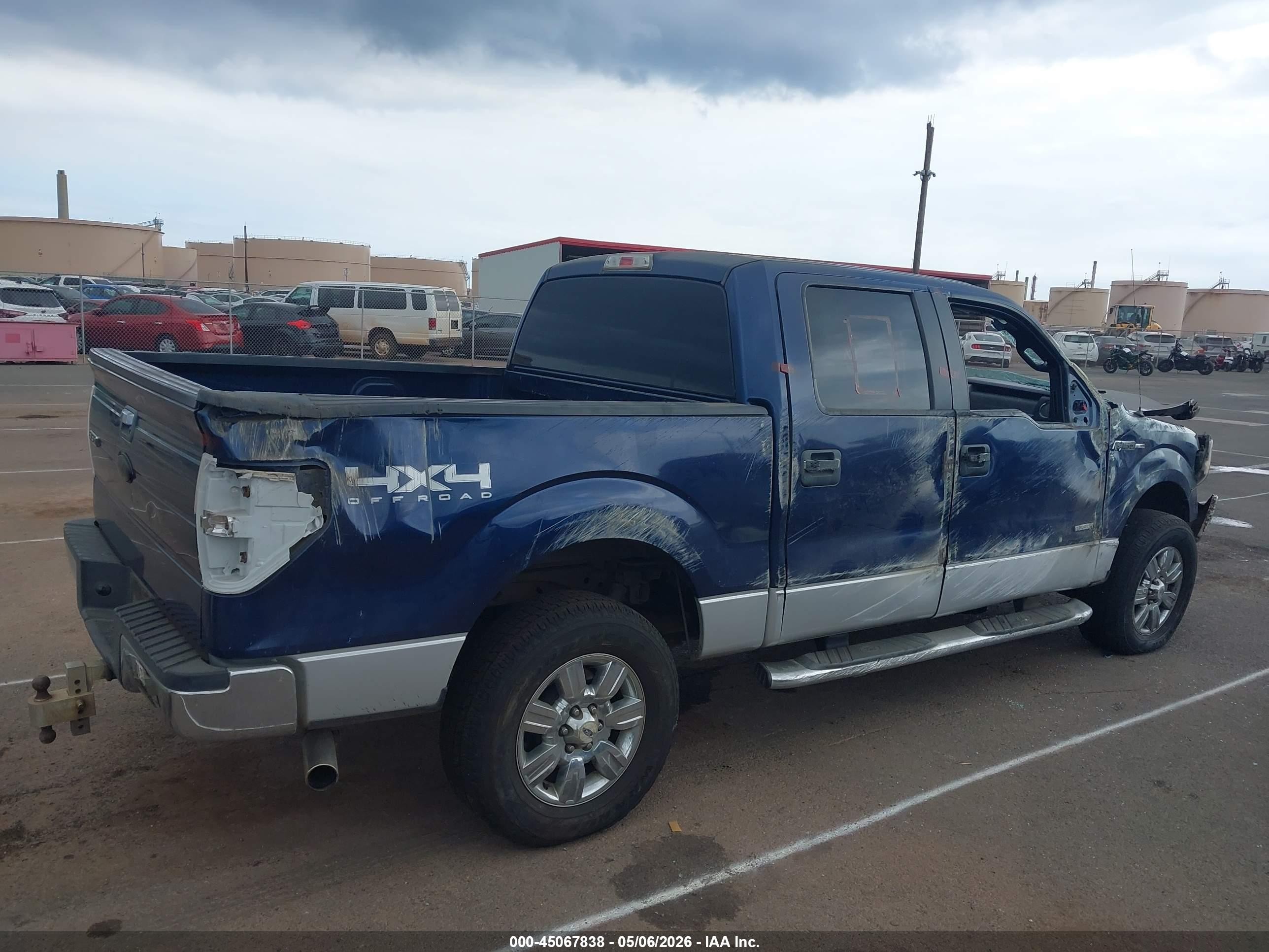 2011 Ford F-150 Xlt Blue vin: 1FTFW1ET8BFB17519