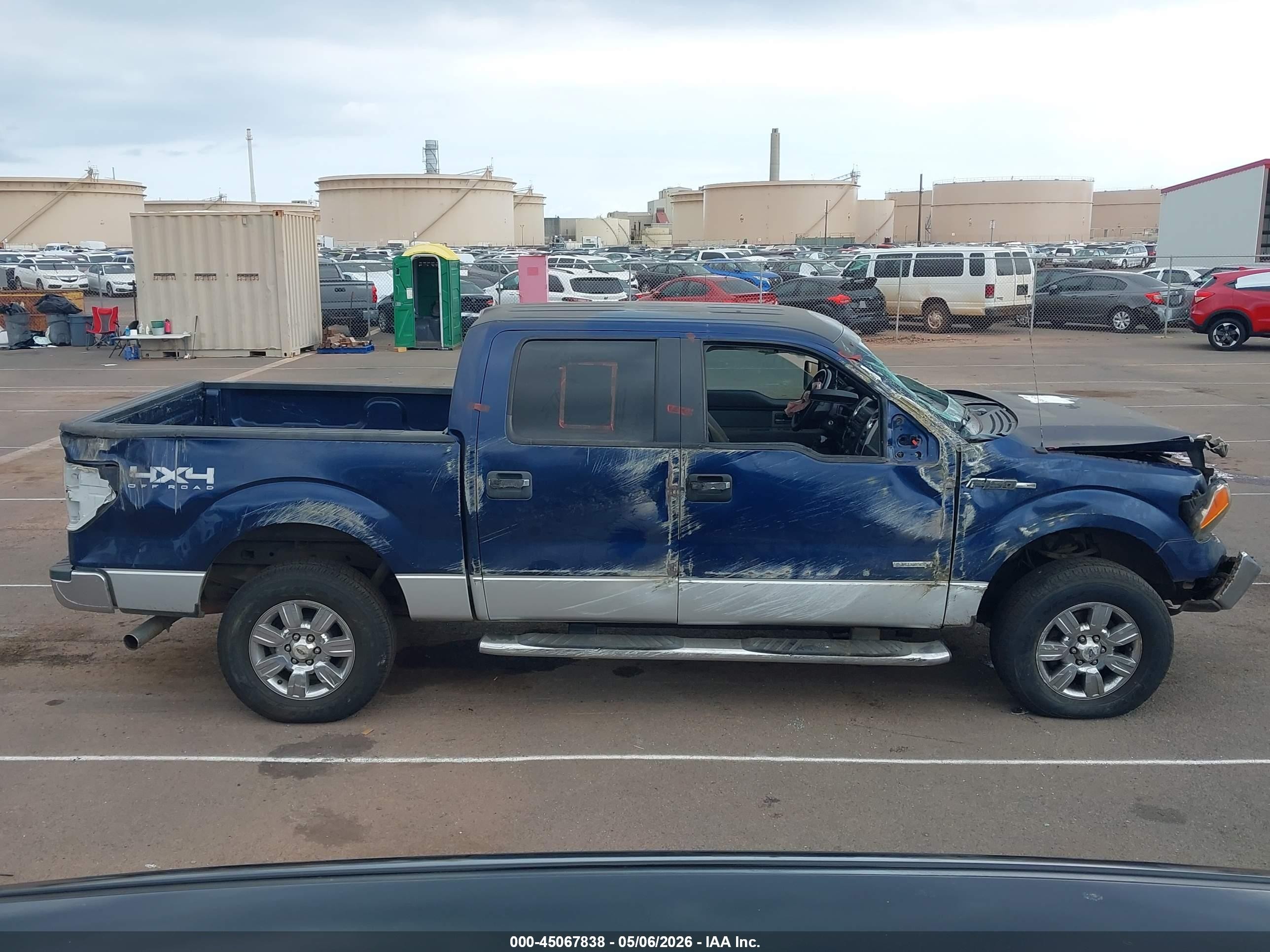 2011 Ford F-150 Xlt Blue vin: 1FTFW1ET8BFB17519