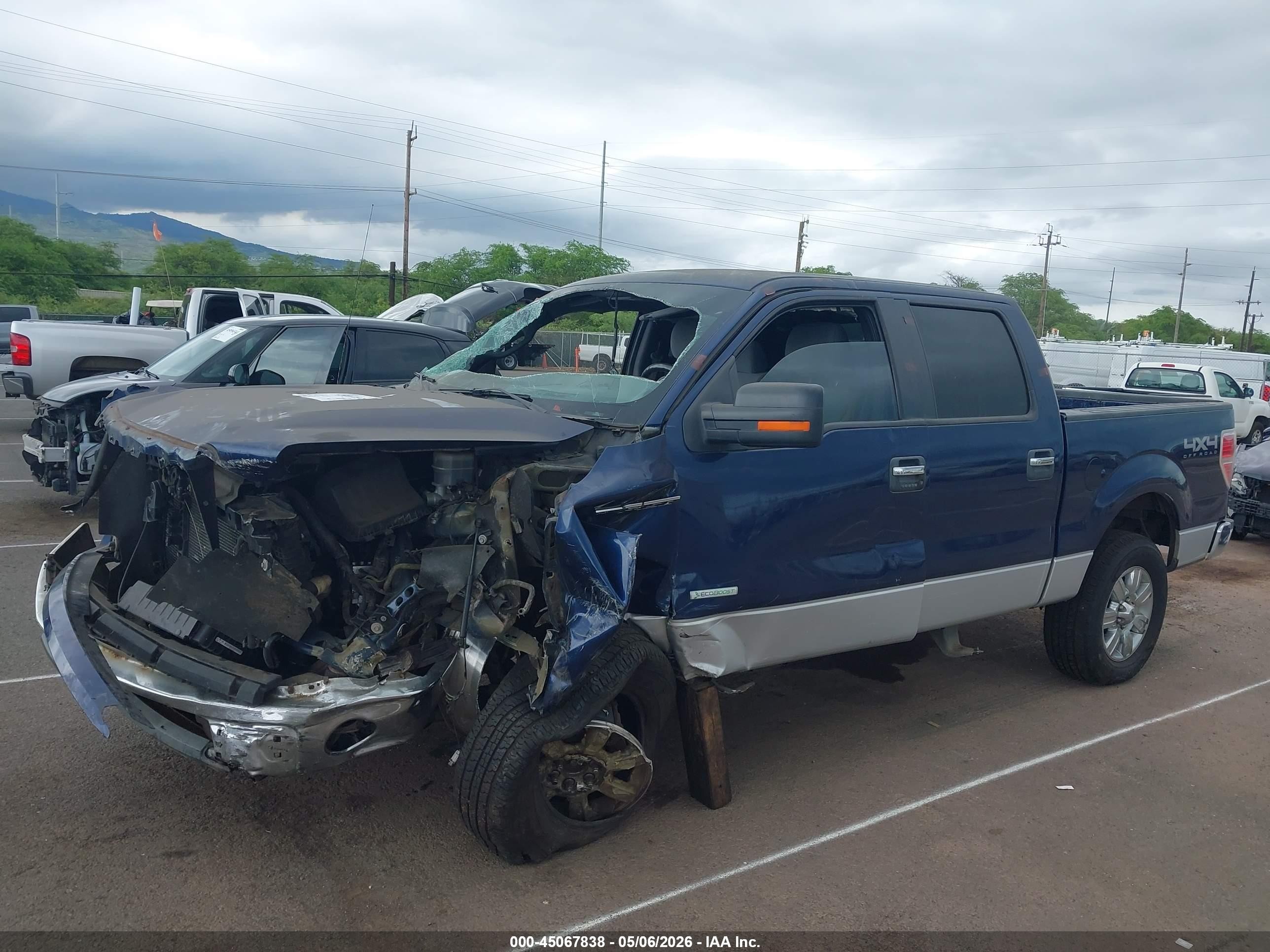 2011 Ford F-150 Xlt Blue vin: 1FTFW1ET8BFB17519