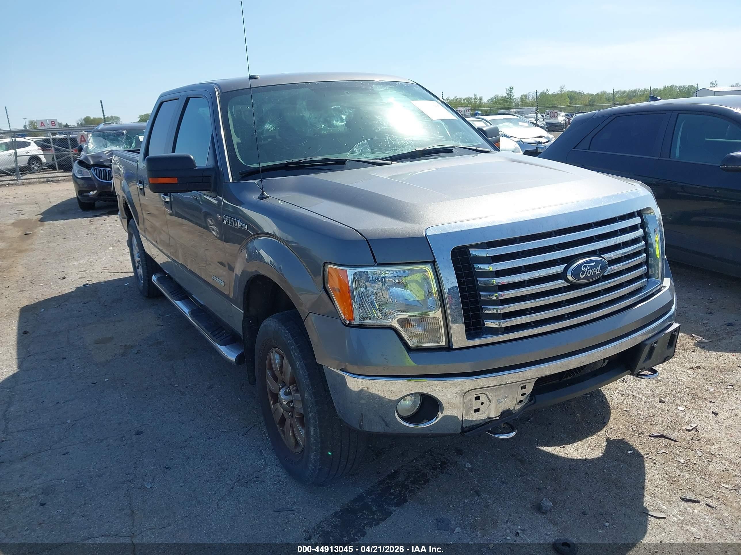 2011 Ford F-150 Xlt Gray vin: 1FTFW1ET8BFC65055