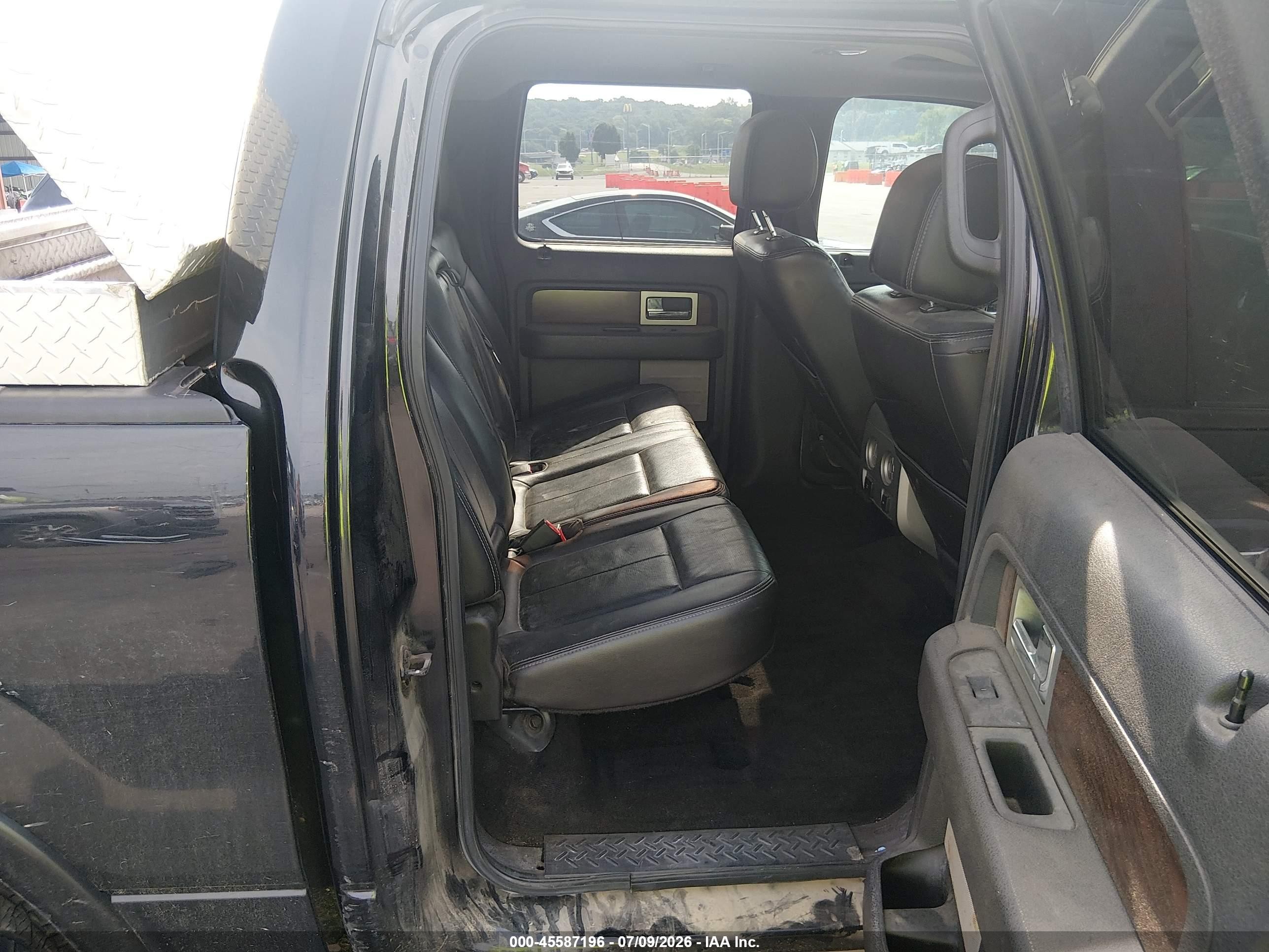 2012 Ford F-150 Lariat Черный vin: 1FTFW1ET8CFA00766
