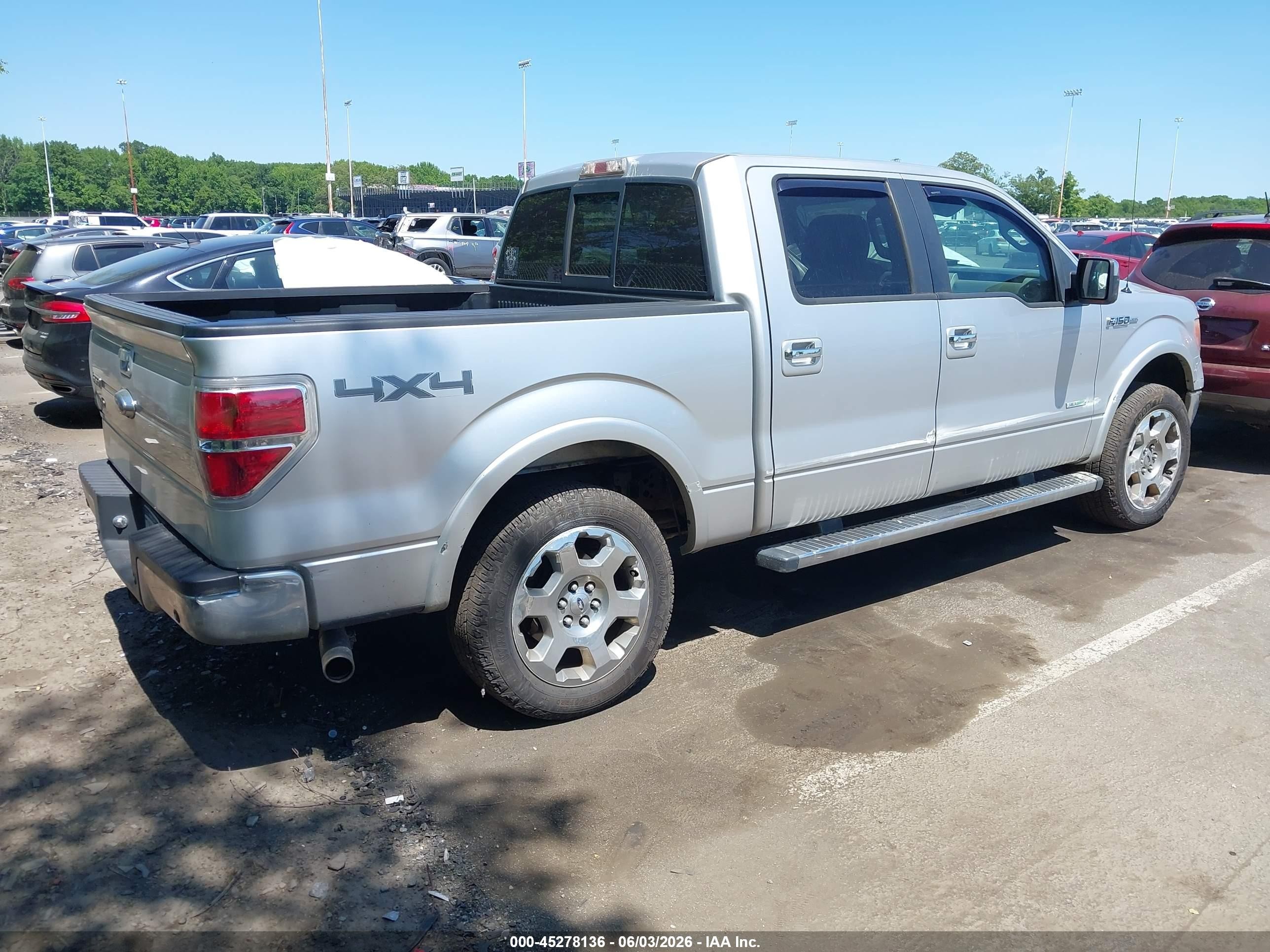2012 Ford F-150 Lariat Белый vin: 1FTFW1ET8CFA01027