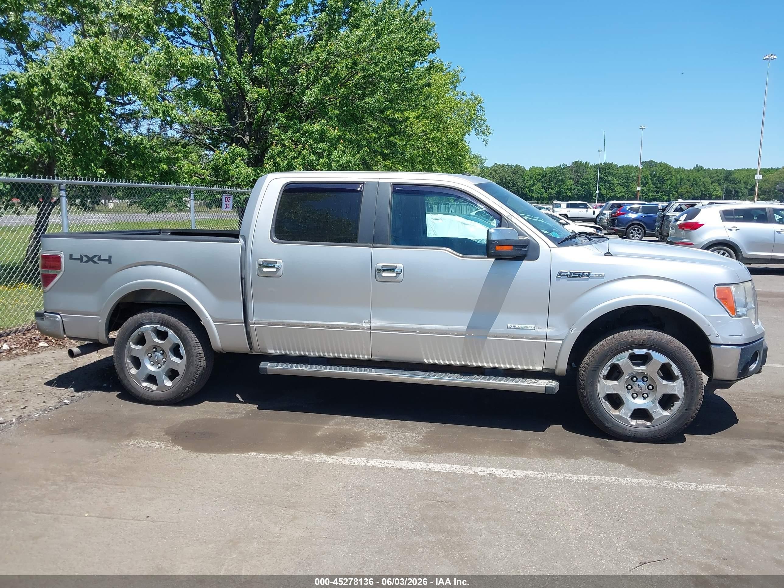 2012 Ford F-150 Lariat Белый vin: 1FTFW1ET8CFA01027