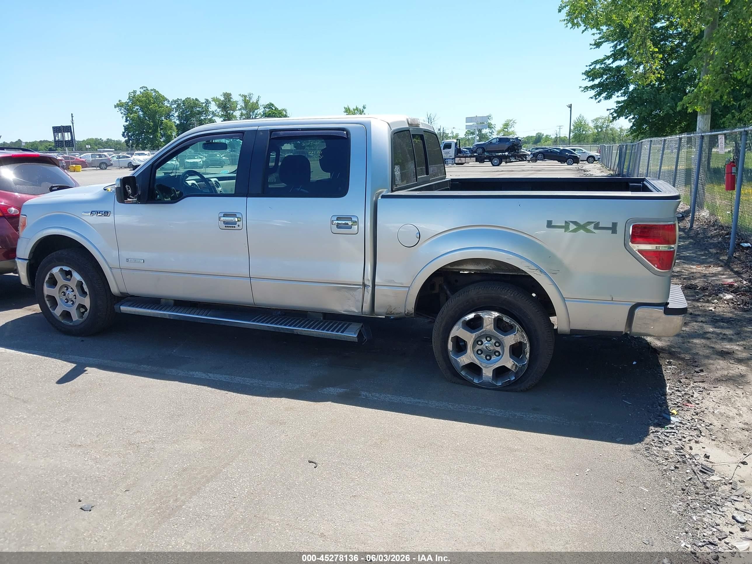 2012 Ford F-150 Lariat Белый vin: 1FTFW1ET8CFA01027