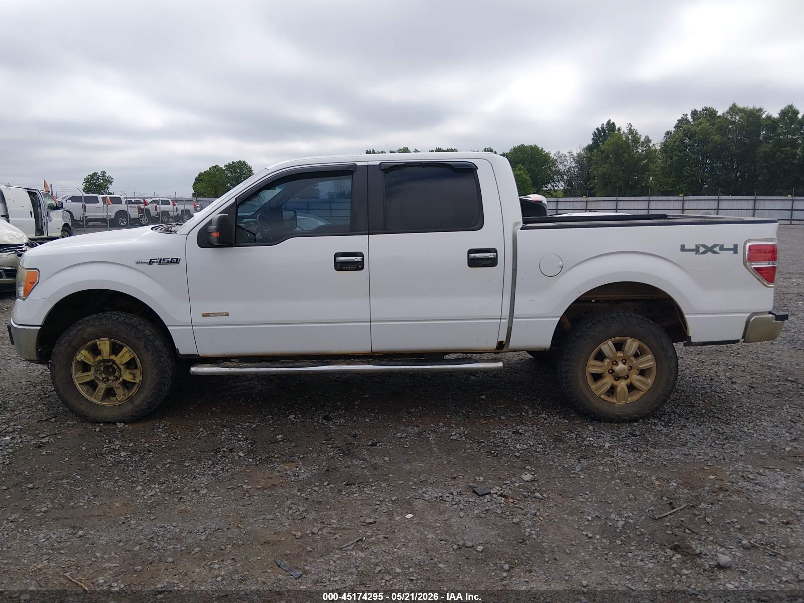 2012 Ford F-150 Xlt White vin: 1FTFW1ET8CFA04753