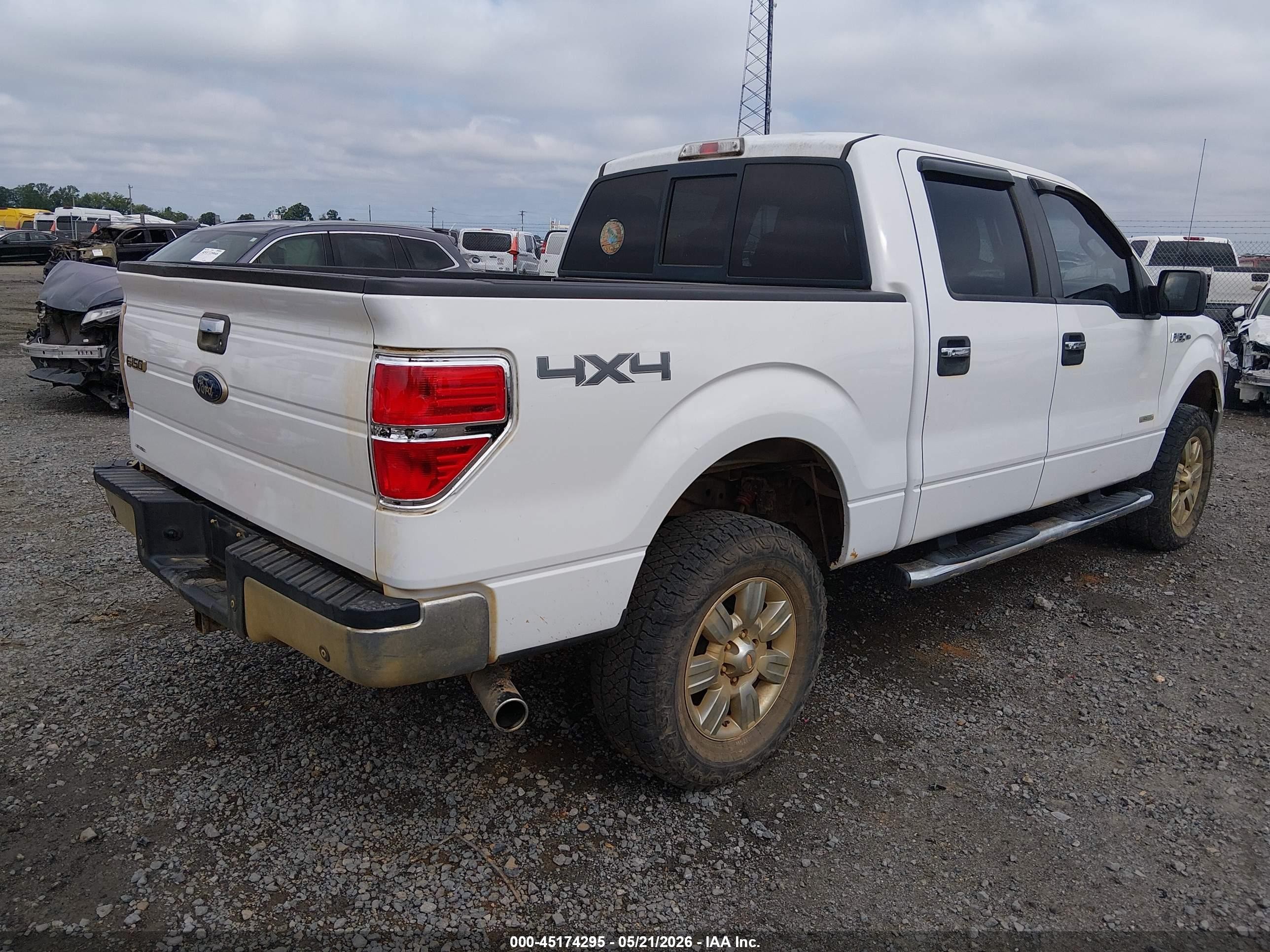 2012 Ford F-150 Xlt White vin: 1FTFW1ET8CFA04753