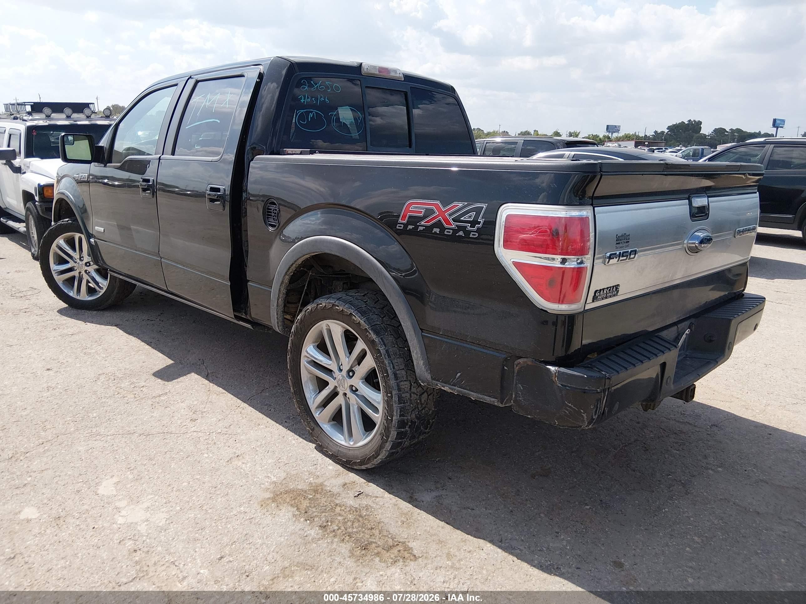 2012 Ford F-150 Platinum Black vin: 1FTFW1ET8CFA28650