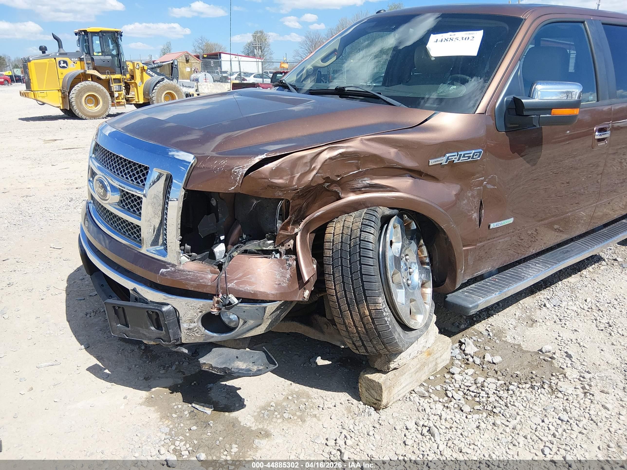 2012 Ford F-150 Lariat Brown vin: 1FTFW1ET8CFB33852