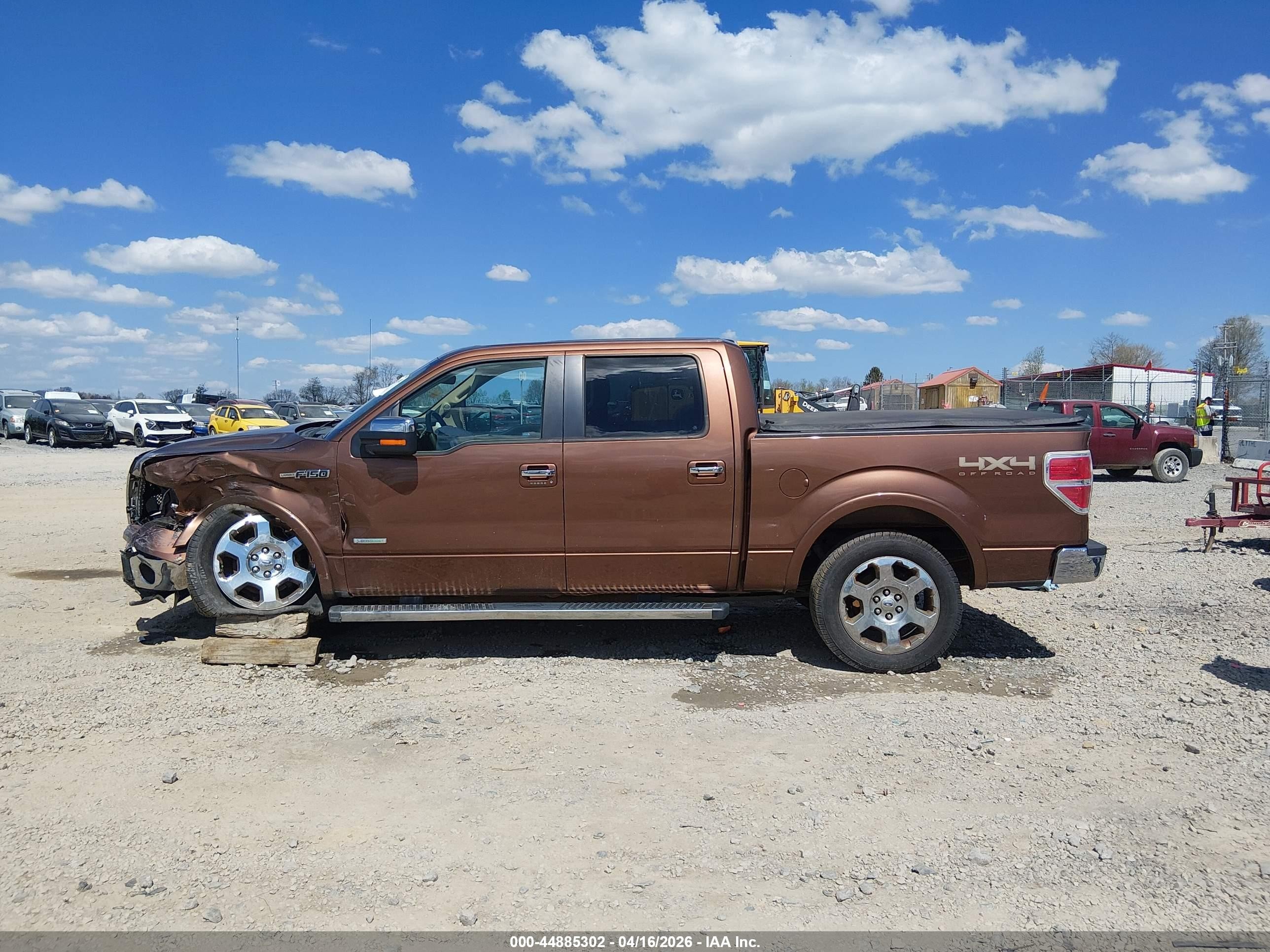 2012 Ford F-150 Lariat Brown vin: 1FTFW1ET8CFB33852