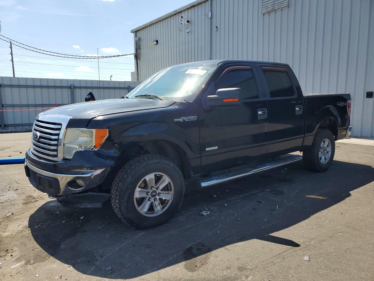 2012 Ford F150 Supercrew Black vin: 1FTFW1ET8CFC00000