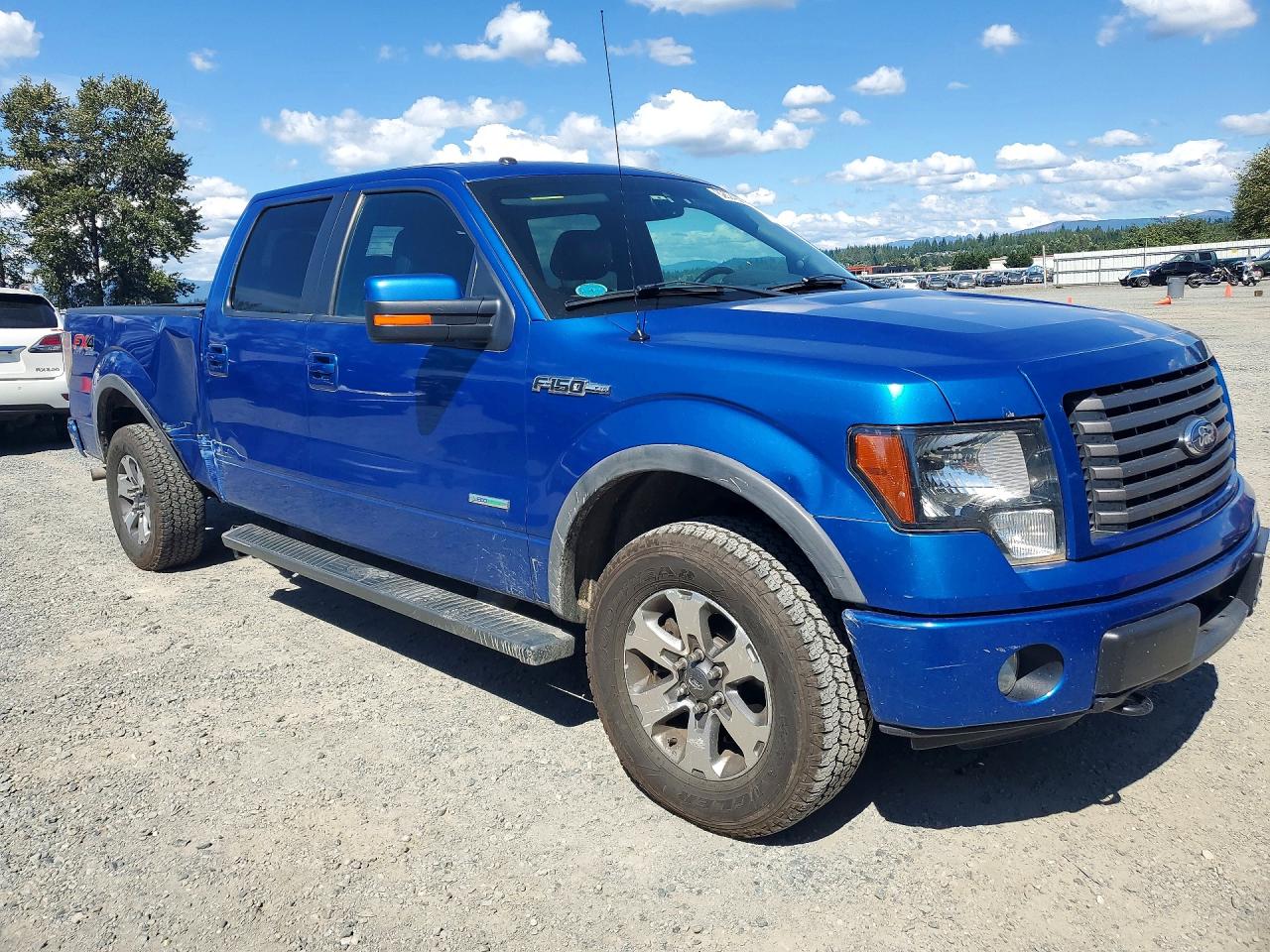 2012 Ford F150 Supercrew Blue vin: 1FTFW1ET8CFC21798