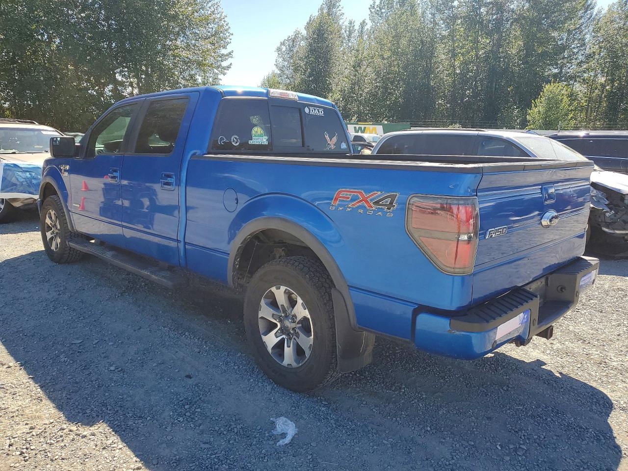 2012 Ford F150 Supercrew Blue vin: 1FTFW1ET8CFC21798