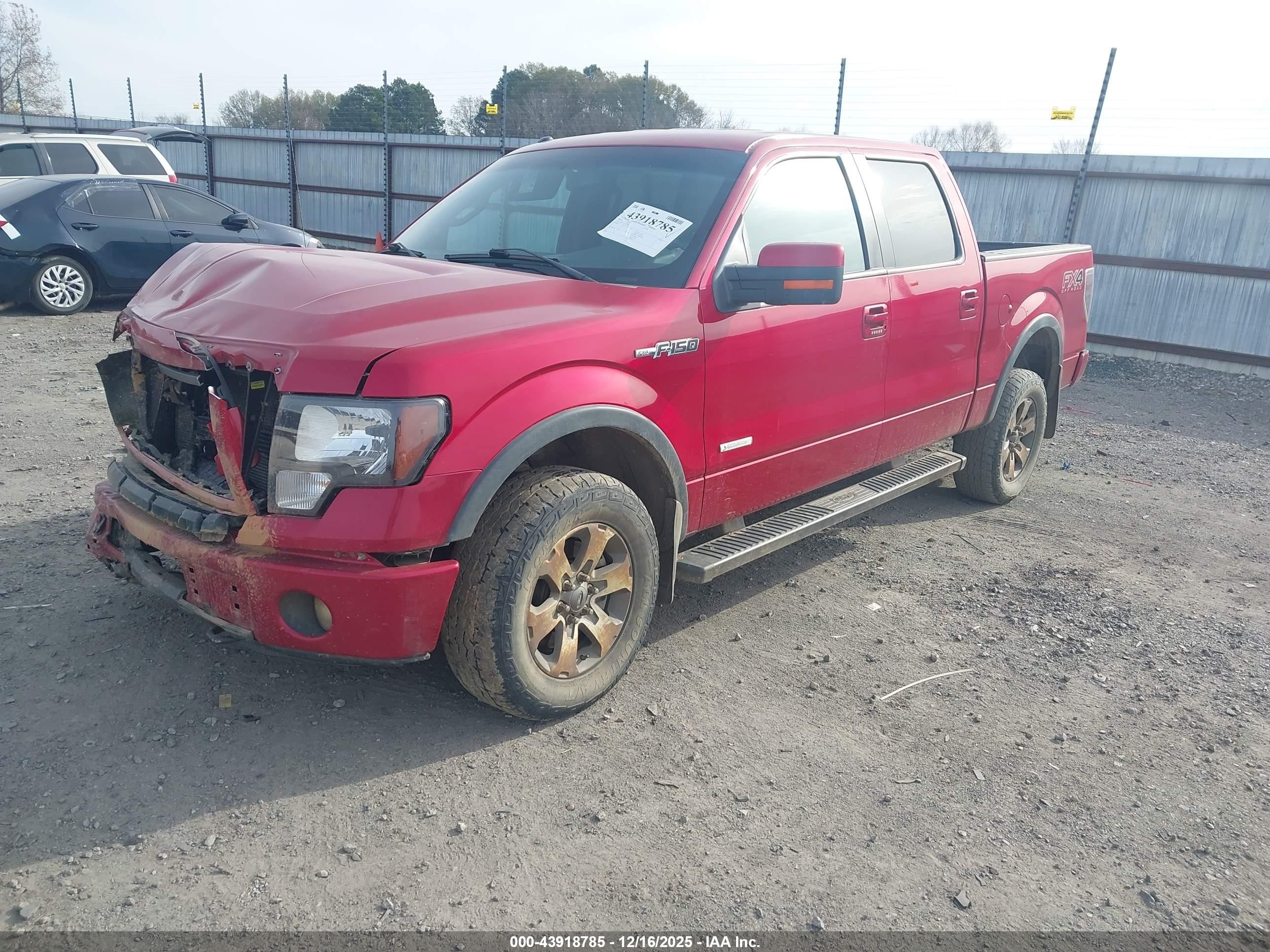 2012 Ford F-150 Fx4 Red vin: 1FTFW1ET8CFC72279