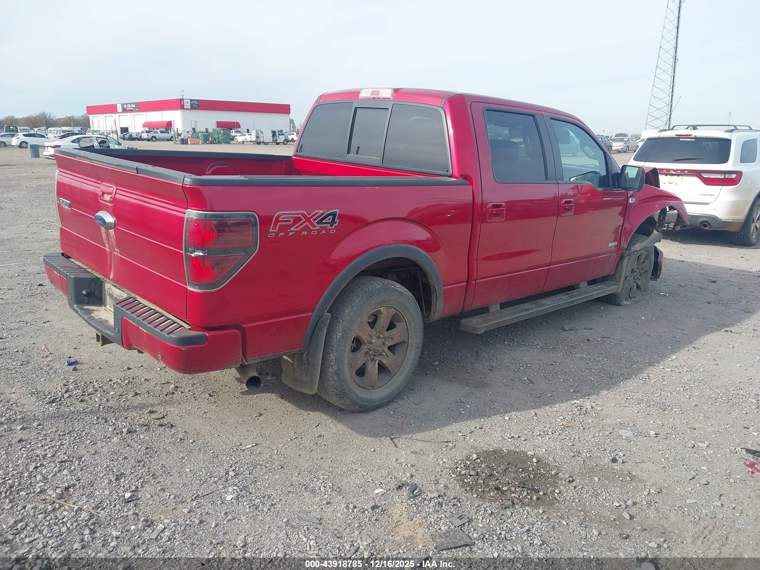 2012 Ford F-150 Fx4 Red vin: 1FTFW1ET8CFC72279