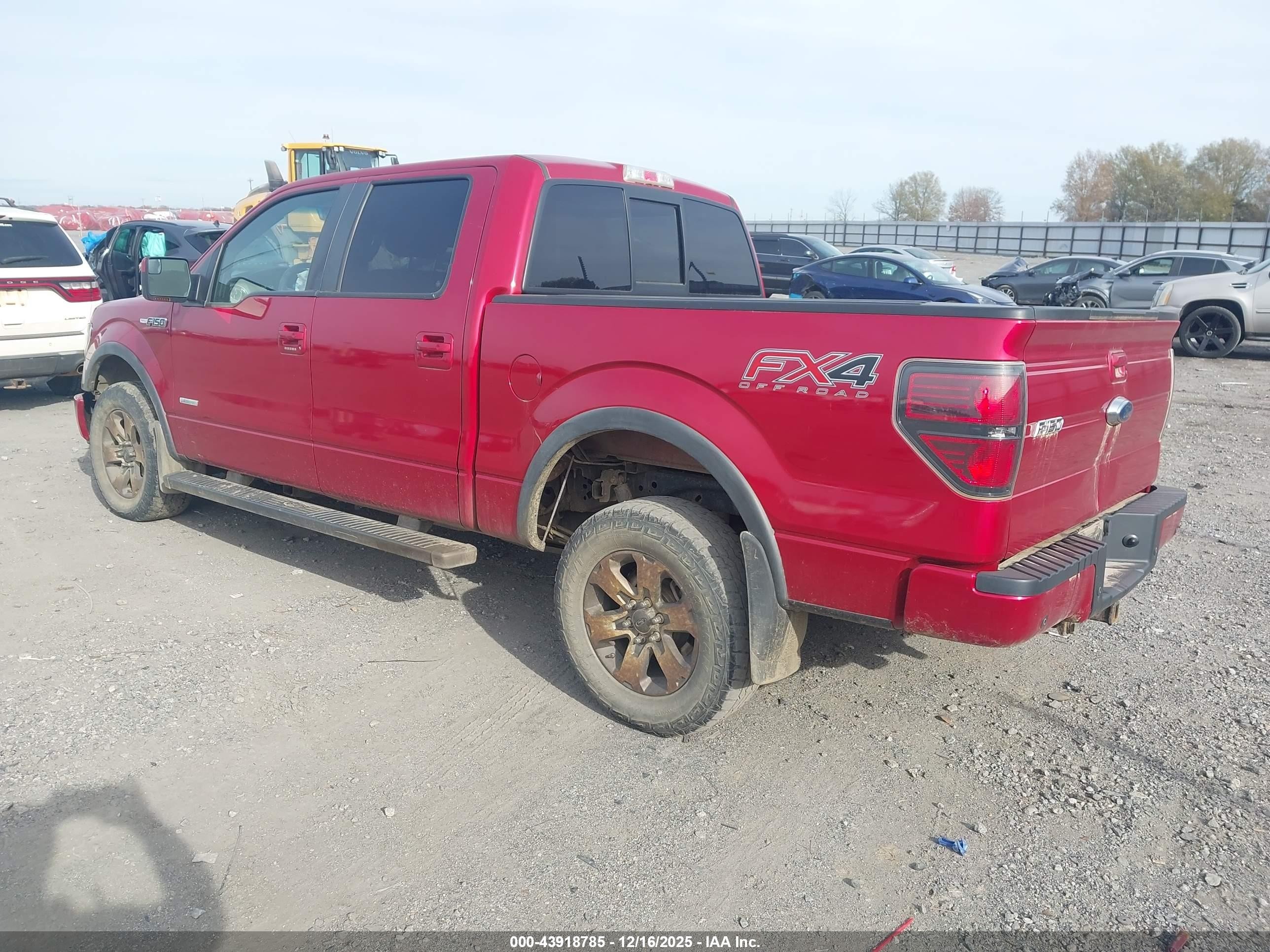 2012 Ford F-150 Fx4 Red vin: 1FTFW1ET8CFC72279