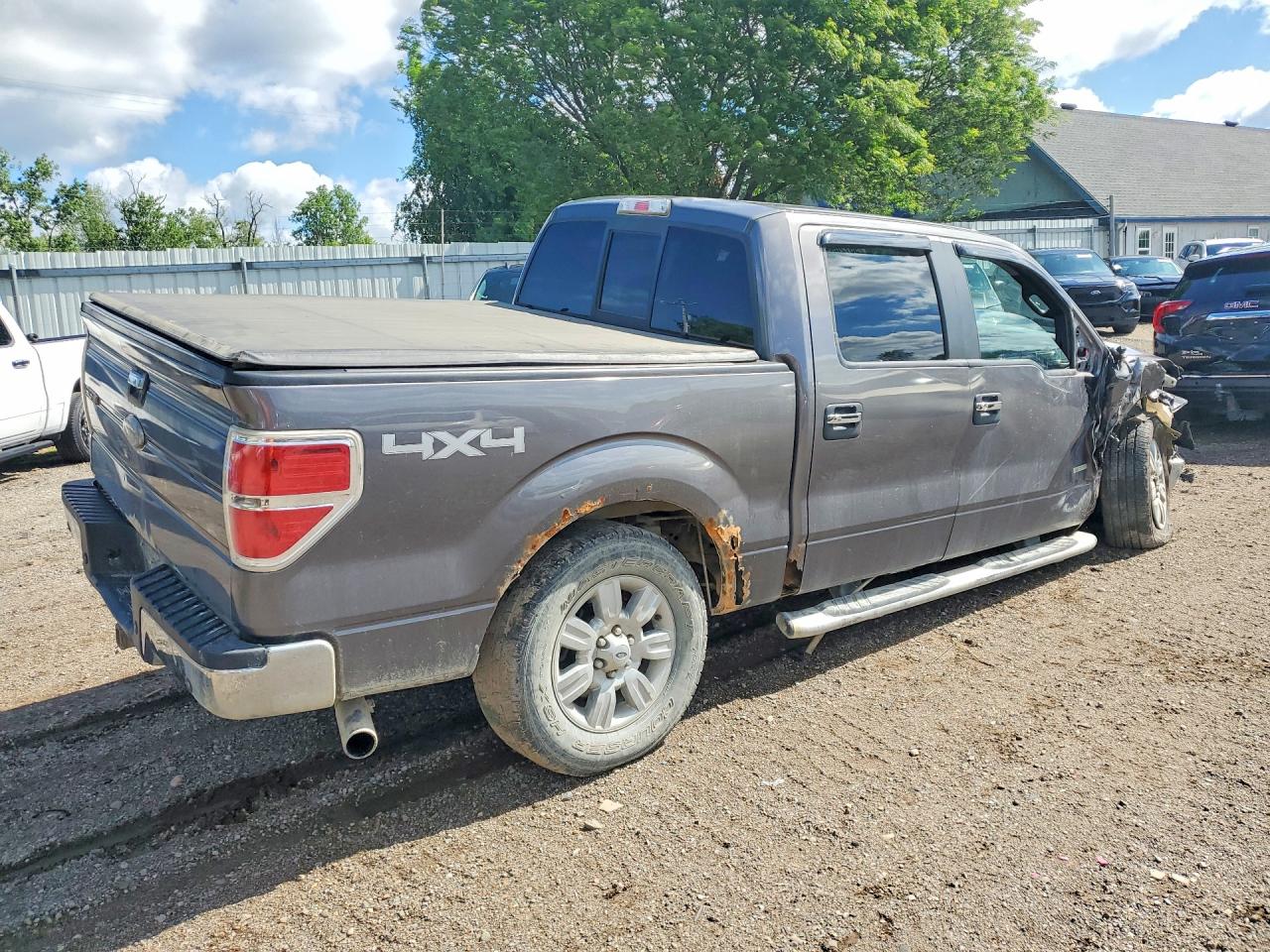2012 Ford F150 Supercrew Gray vin: 1FTFW1ET8CKD09421