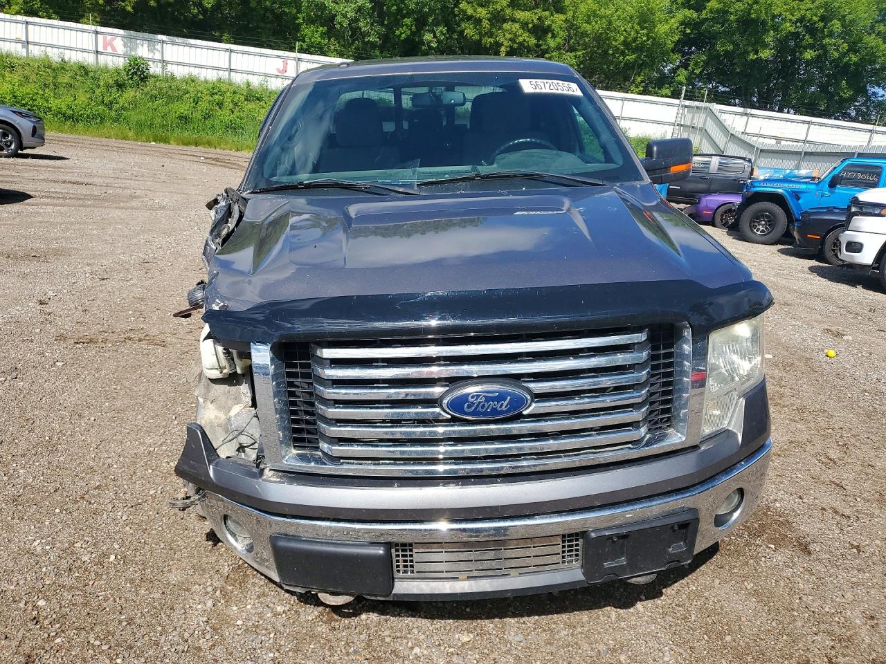 2012 Ford F150 Supercrew Gray vin: 1FTFW1ET8CKD09421