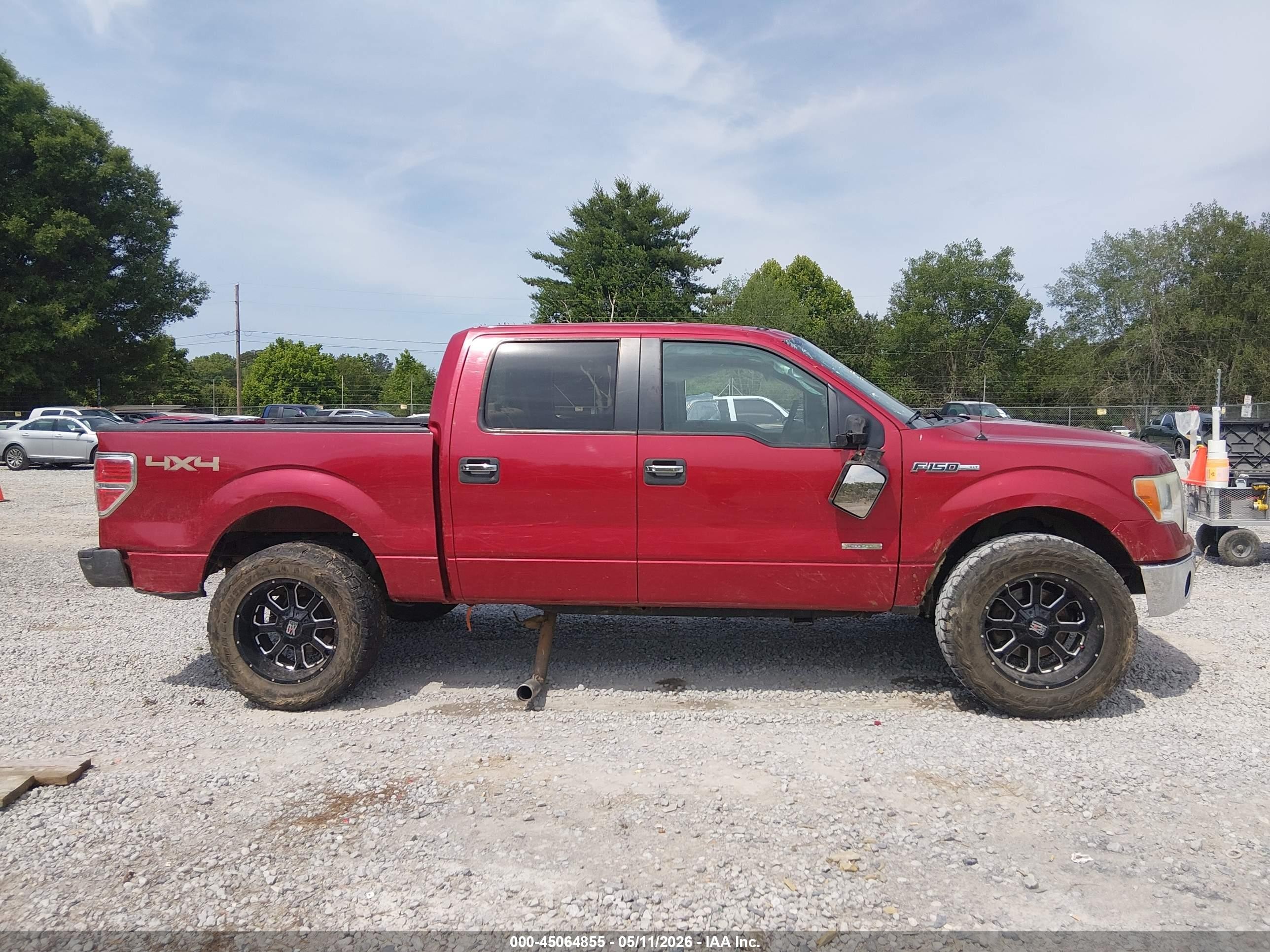 2012 Ford F-150 Xlt Red vin: 1FTFW1ET8CKD21195