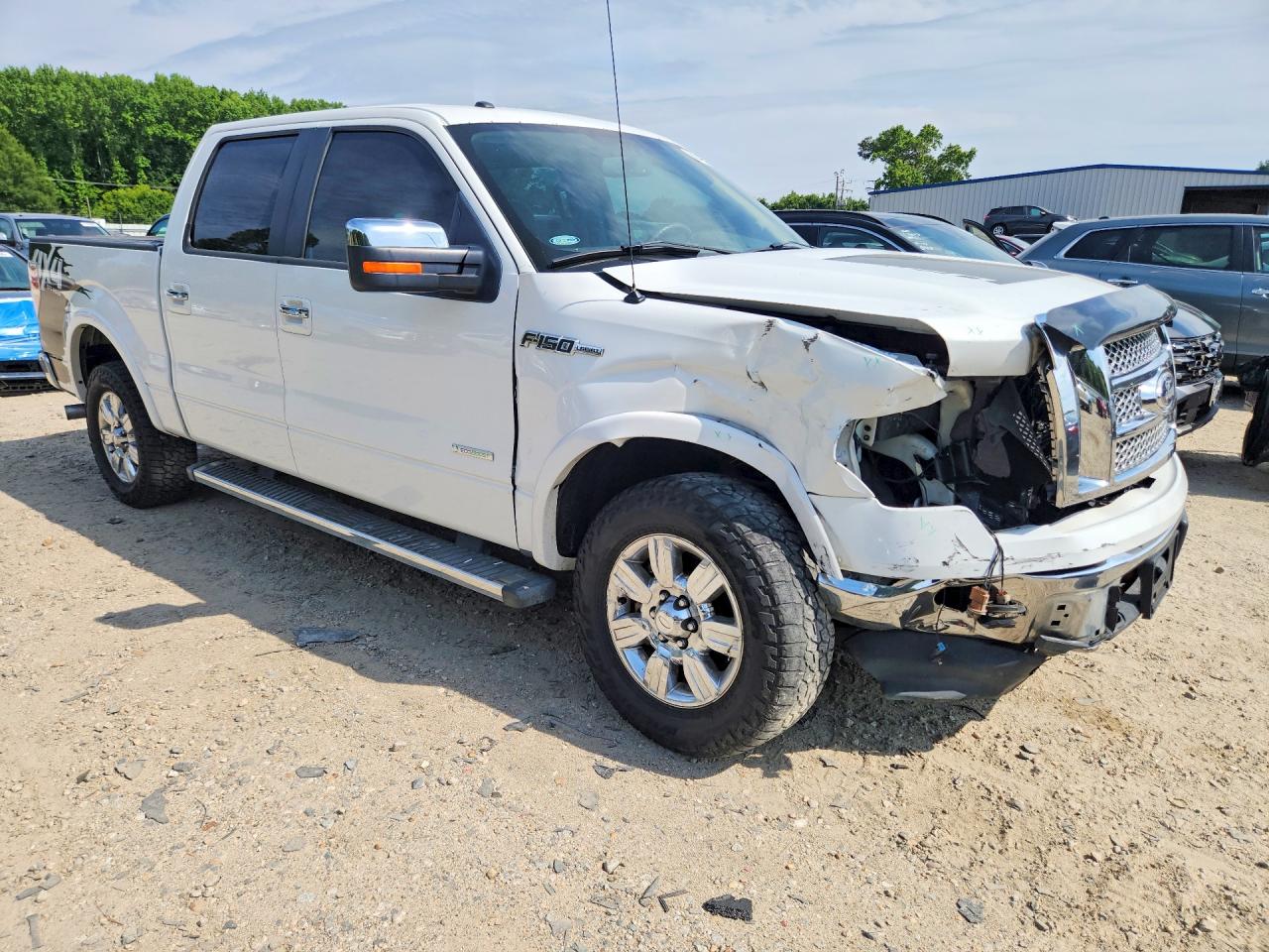 2012 Ford F150 Supercrew Белый vin: 1FTFW1ET8CKD56819