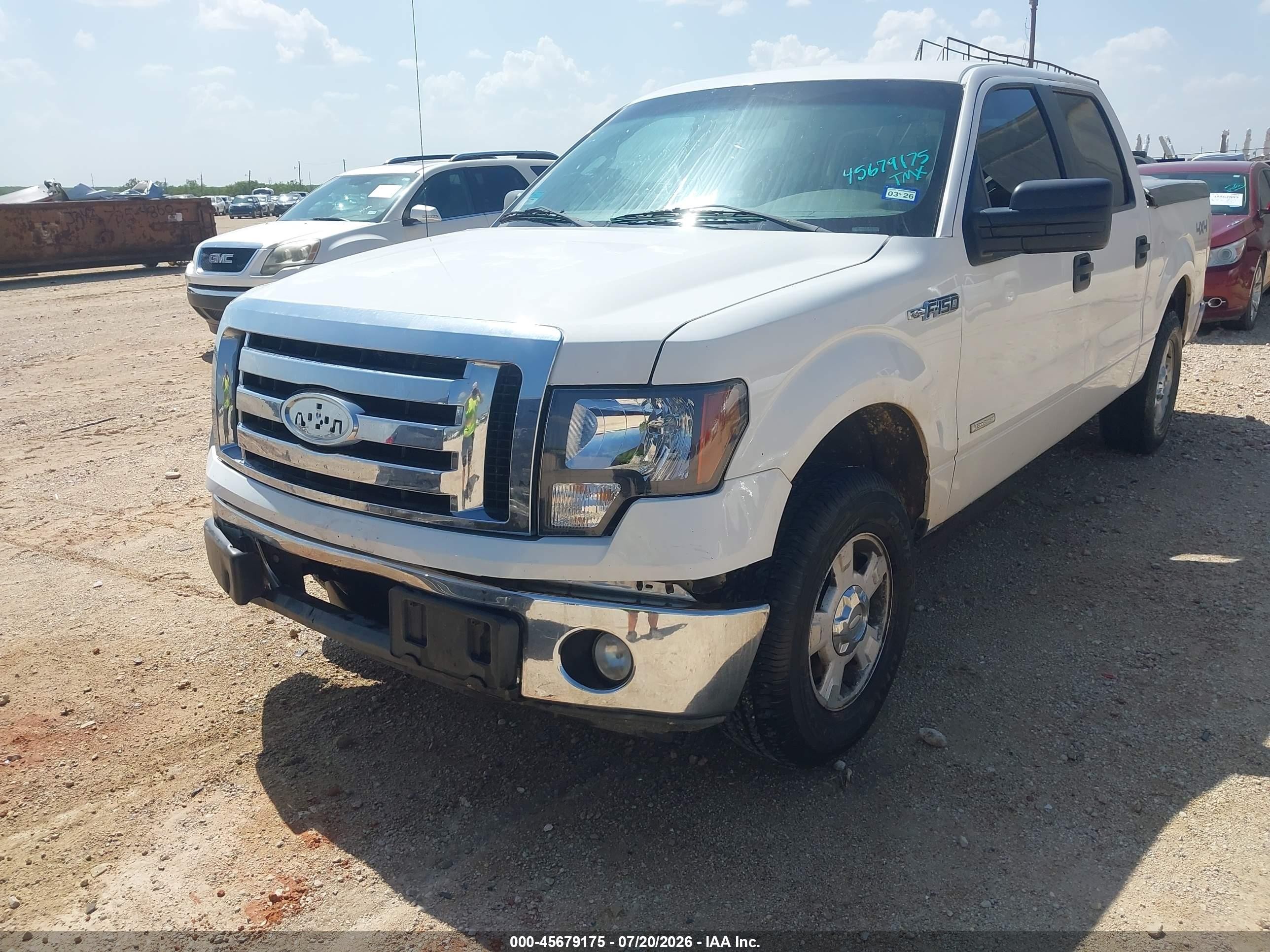 2012 Ford F-150 Xlt White vin: 1FTFW1ET8CKD77945