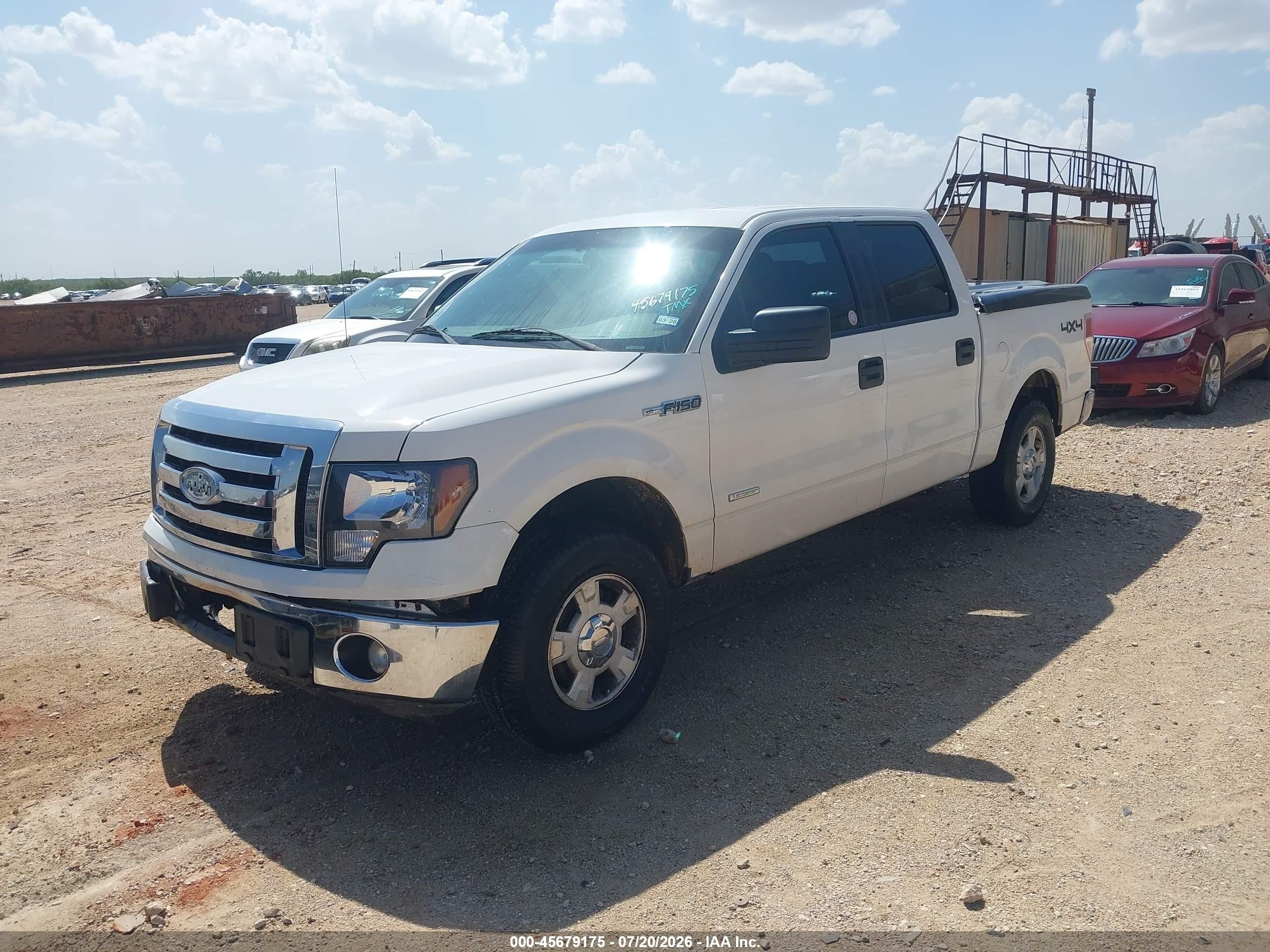 2012 Ford F-150 Xlt White vin: 1FTFW1ET8CKD77945