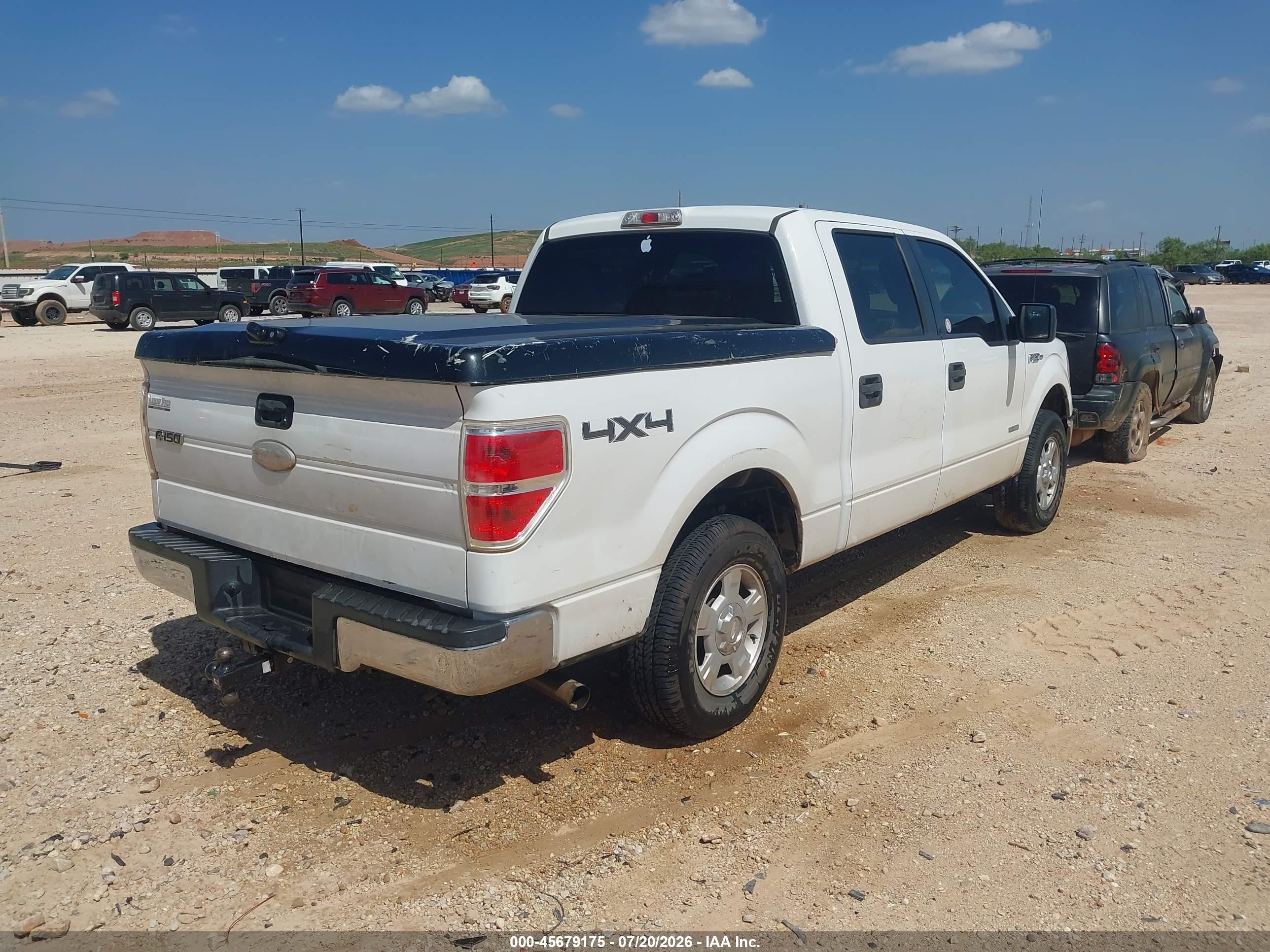 2012 Ford F-150 Xlt White vin: 1FTFW1ET8CKD77945