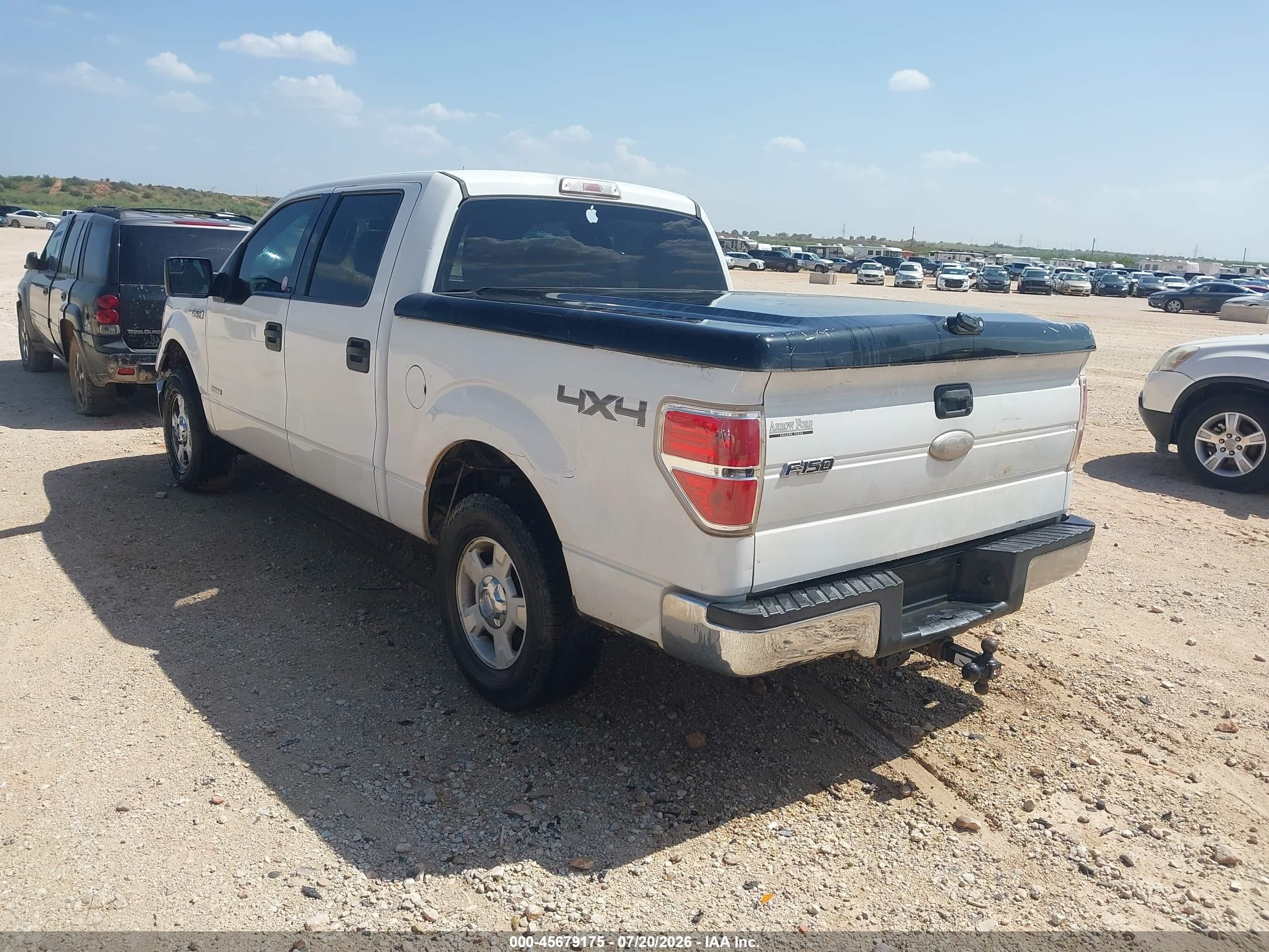 2012 Ford F-150 Xlt White vin: 1FTFW1ET8CKD77945