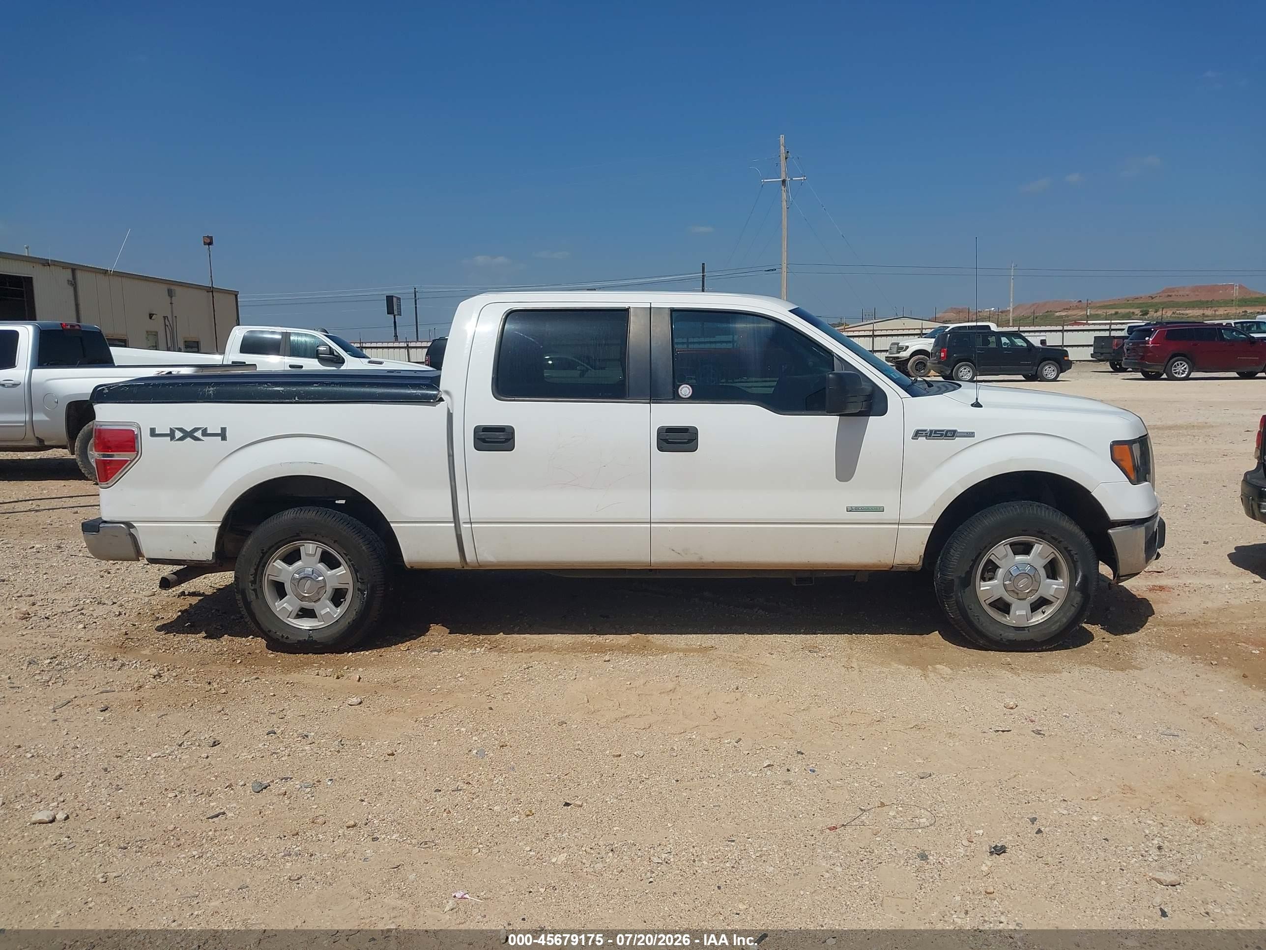 2012 Ford F-150 Xlt White vin: 1FTFW1ET8CKD77945
