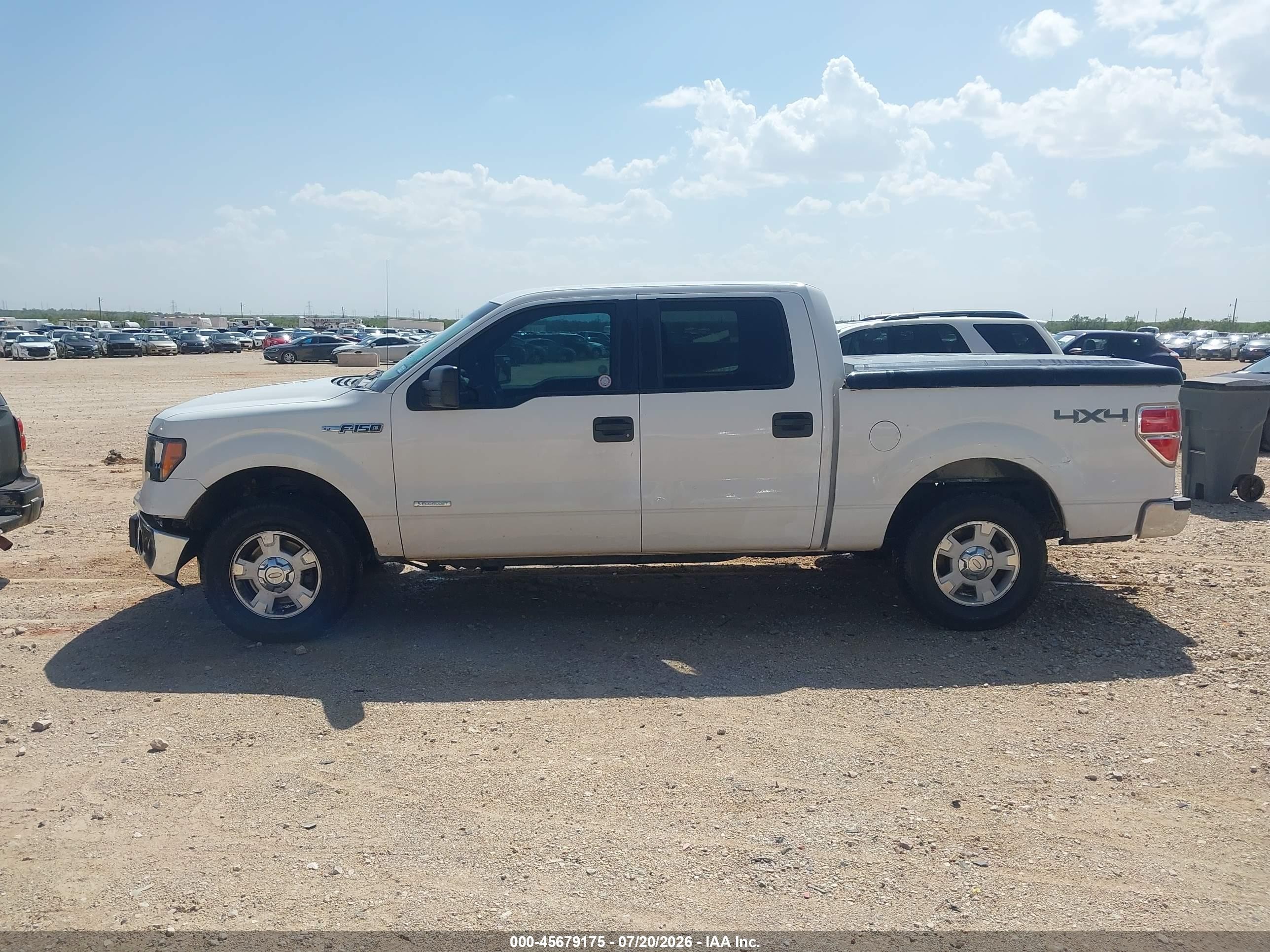 2012 Ford F-150 Xlt White vin: 1FTFW1ET8CKD77945