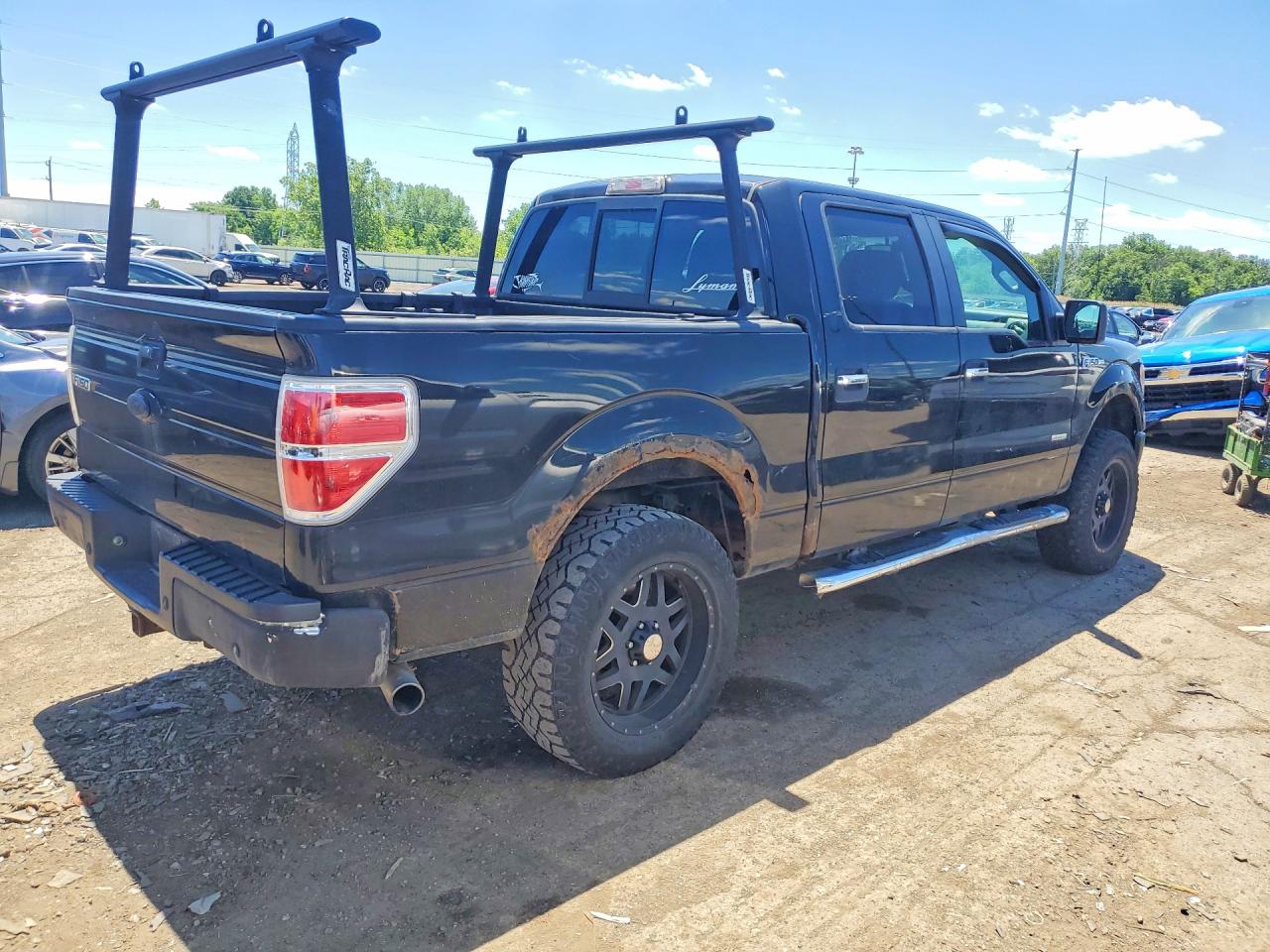 2012 Ford F150 Supercrew Black vin: 1FTFW1ET8CKD86130