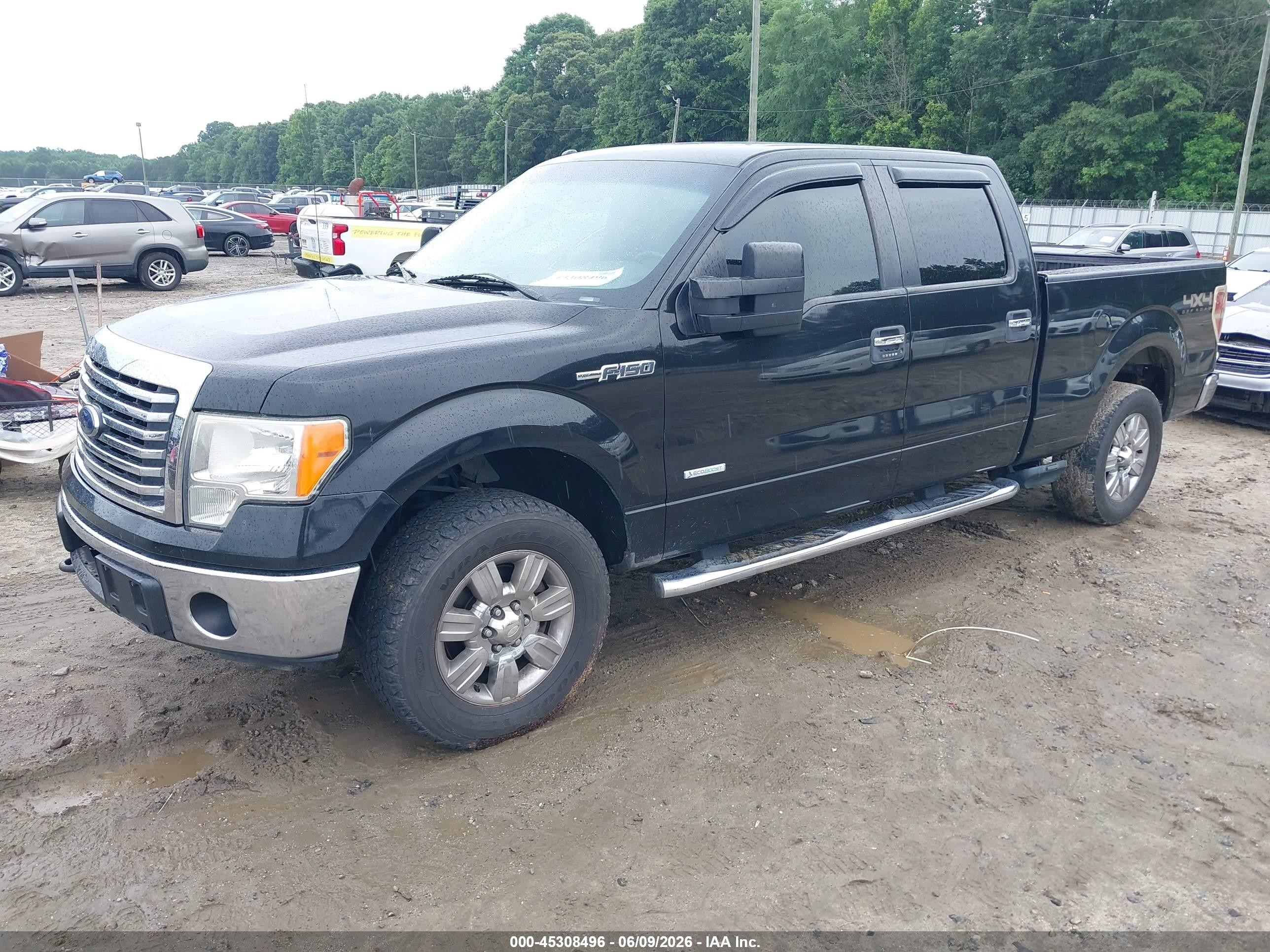 2012 Ford F-150 Xlt Черный vin: 1FTFW1ET8CKE05047