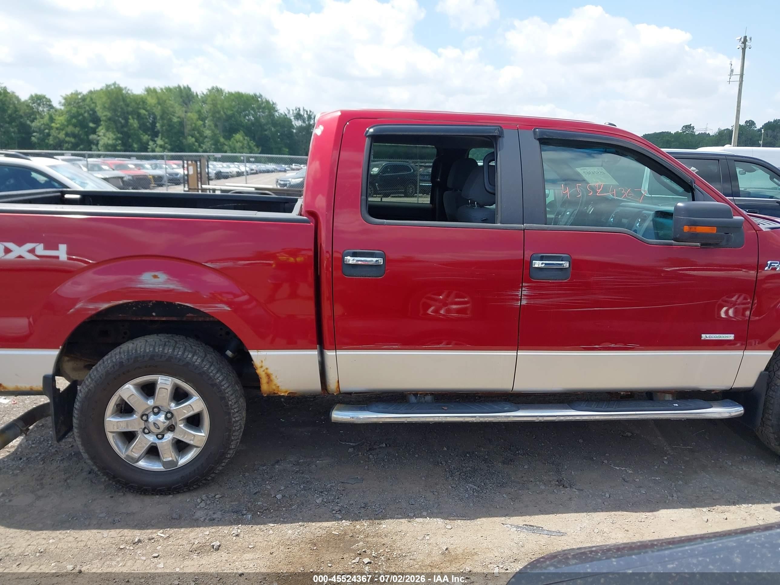 2013 Ford F-150 Fx4/king Ranch/lariat/limited/platinum/xl/xlt Red vin: 1FTFW1ET8DFA41593