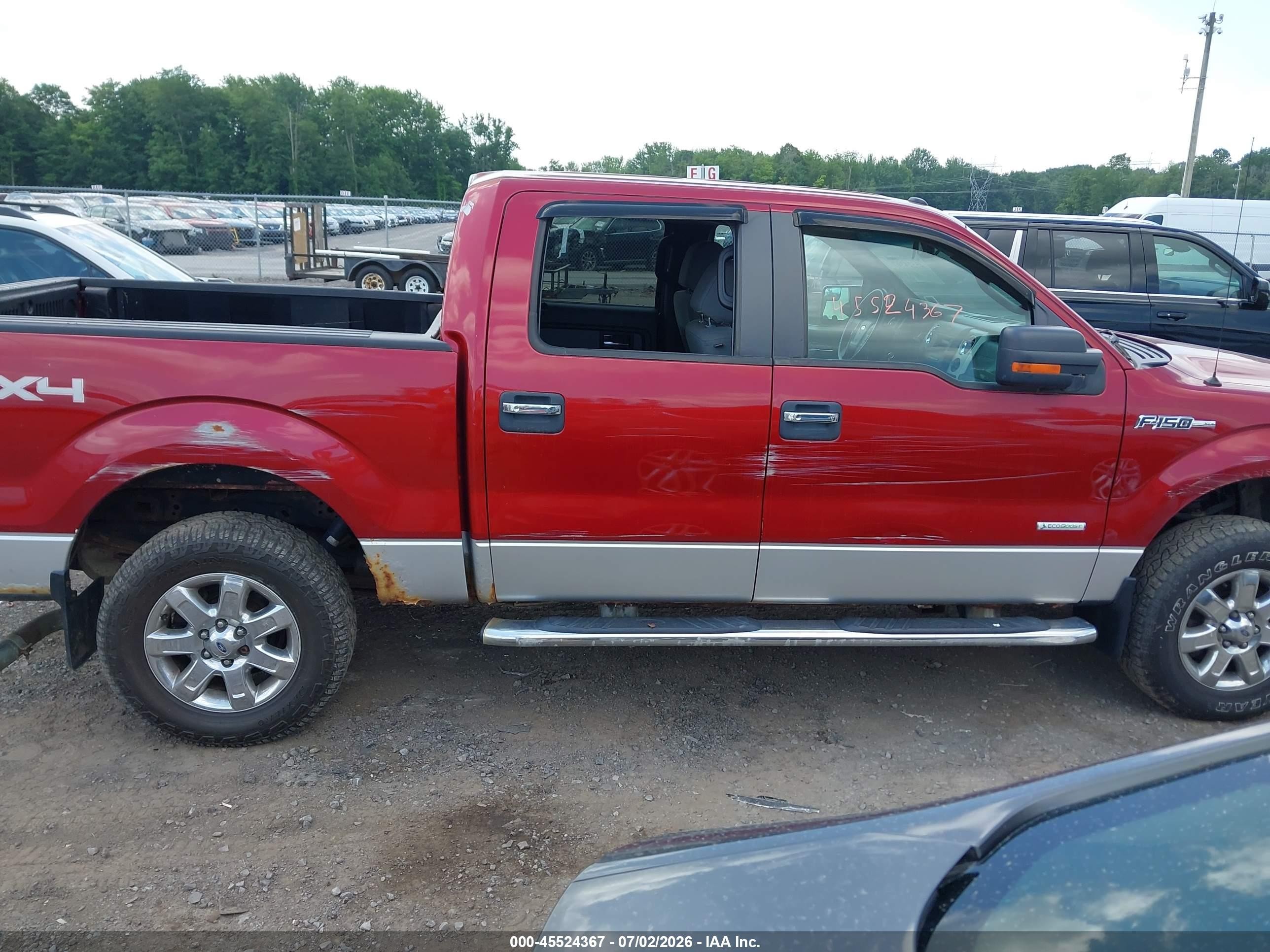 2013 Ford F-150 Fx4/king Ranch/lariat/limited/platinum/xl/xlt Red vin: 1FTFW1ET8DFA41593