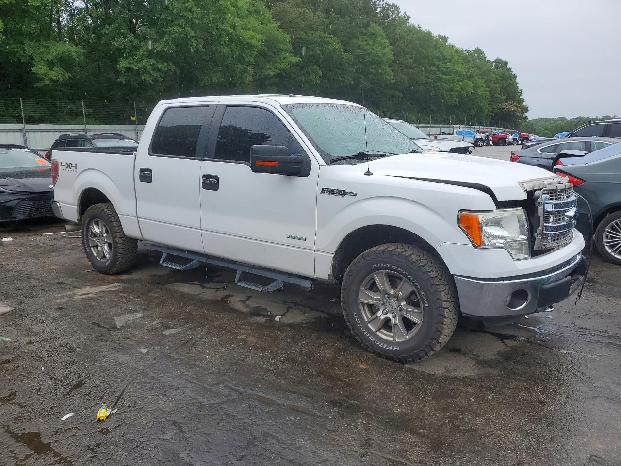 2013 Ford F150 White vin: 1FTFW1ET8DFA41836