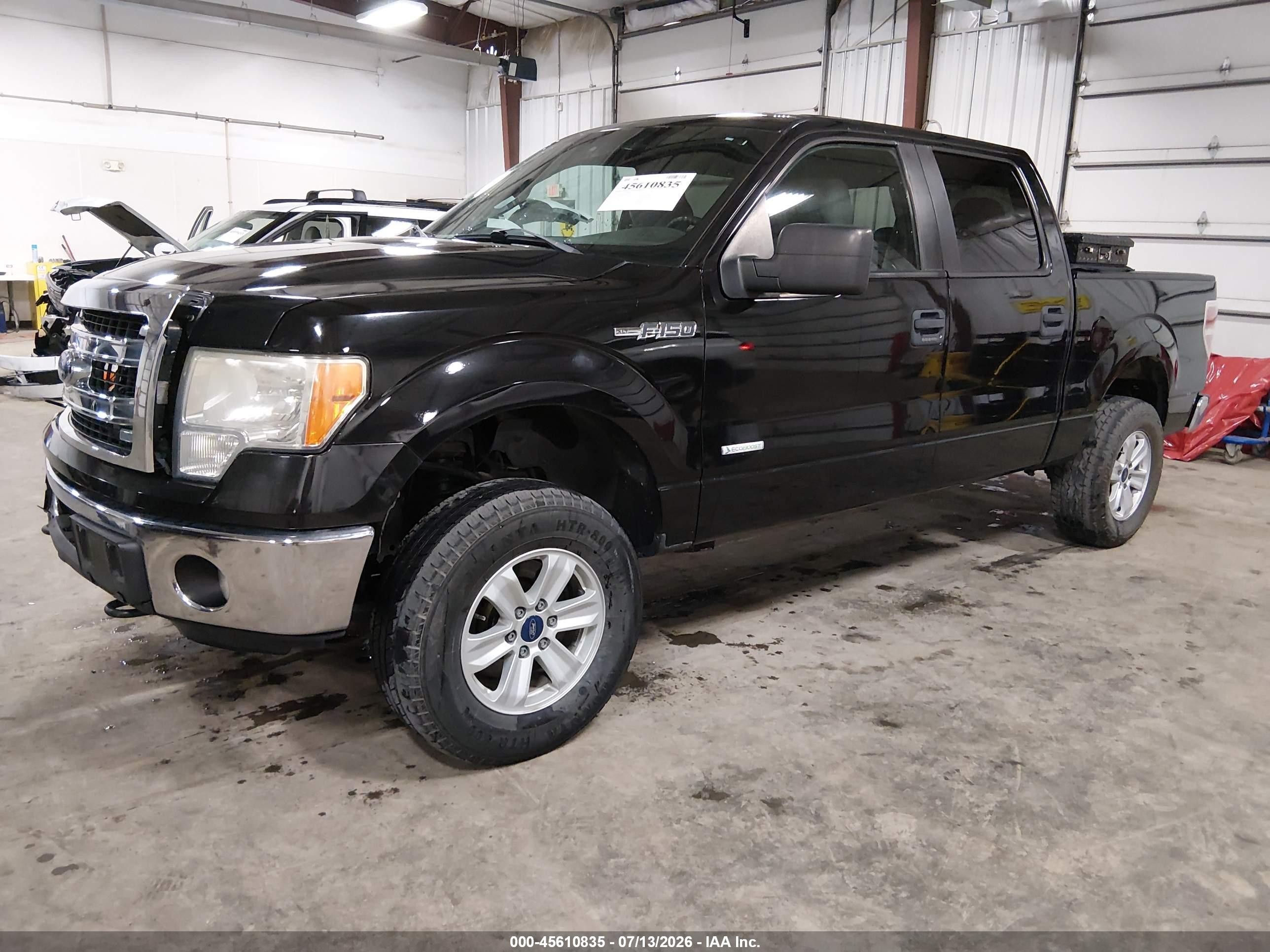2013 Ford F-150 Xlt Black vin: 1FTFW1ET8DFA93791