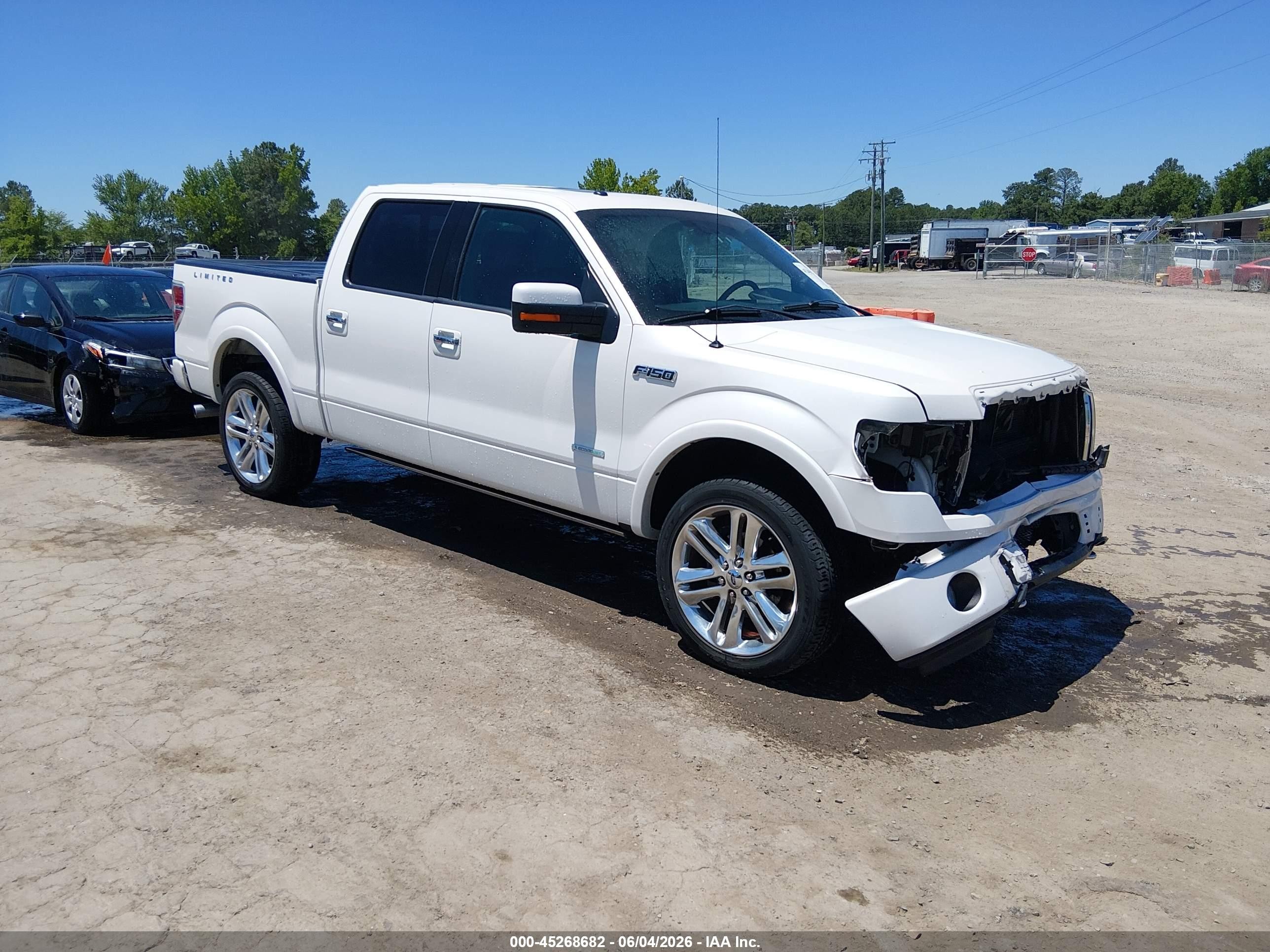 2013 Ford F-150 Limited White vin: 1FTFW1ET8DFA99798