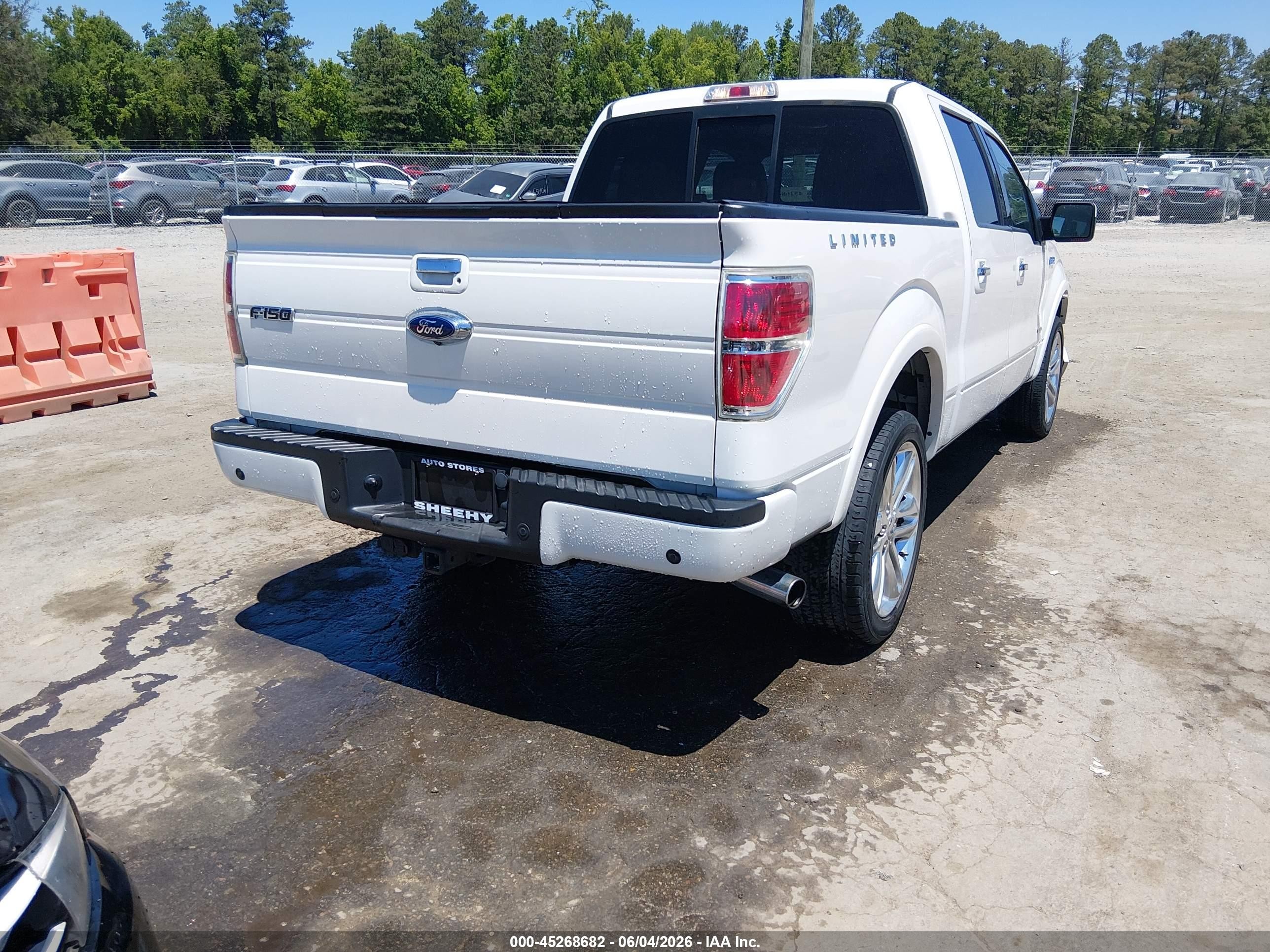 2013 Ford F-150 Limited White vin: 1FTFW1ET8DFA99798