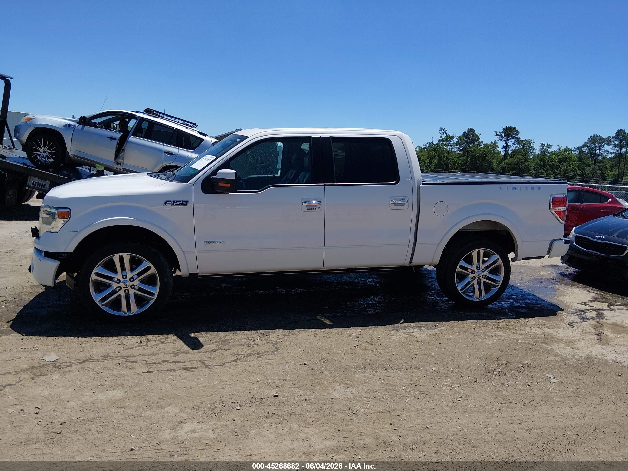 2013 Ford F-150 Limited White vin: 1FTFW1ET8DFA99798