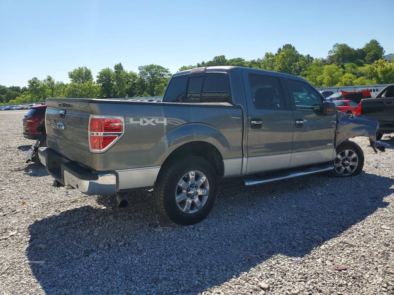 2013 Ford F150 Supercrew Gray vin: 1FTFW1ET8DFB18110