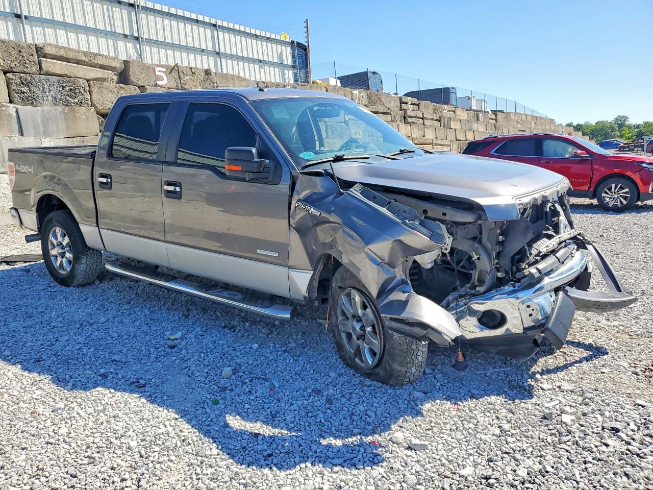2013 Ford F150 Supercrew Gray vin: 1FTFW1ET8DFB18110