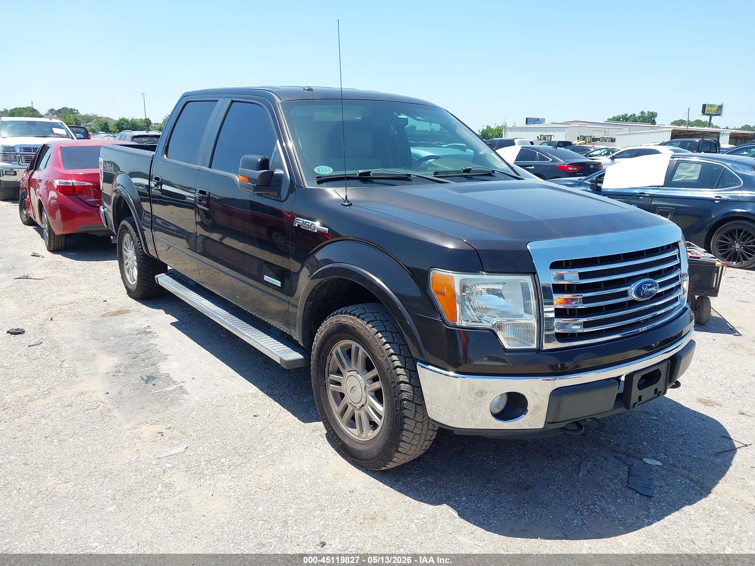 2013 Ford F-150 Lariat Brown vin: 1FTFW1ET8DFB45503