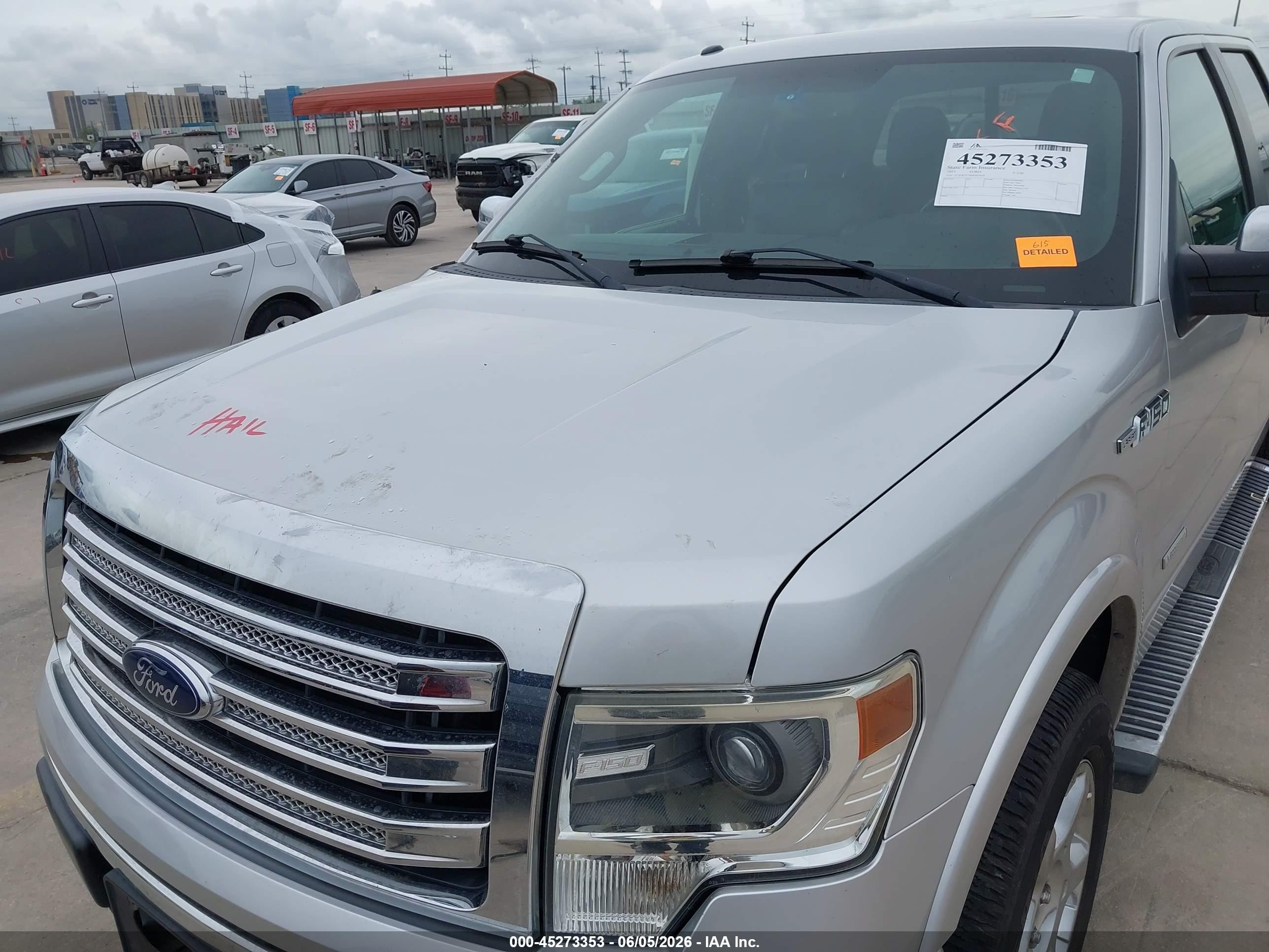 2013 Ford F-150 Lariat Silver vin: 1FTFW1ET8DFB52029