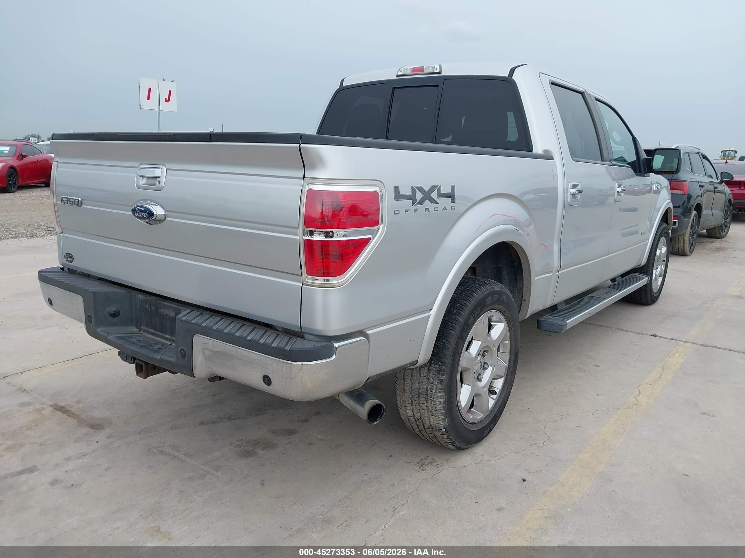 2013 Ford F-150 Lariat Silver vin: 1FTFW1ET8DFB52029