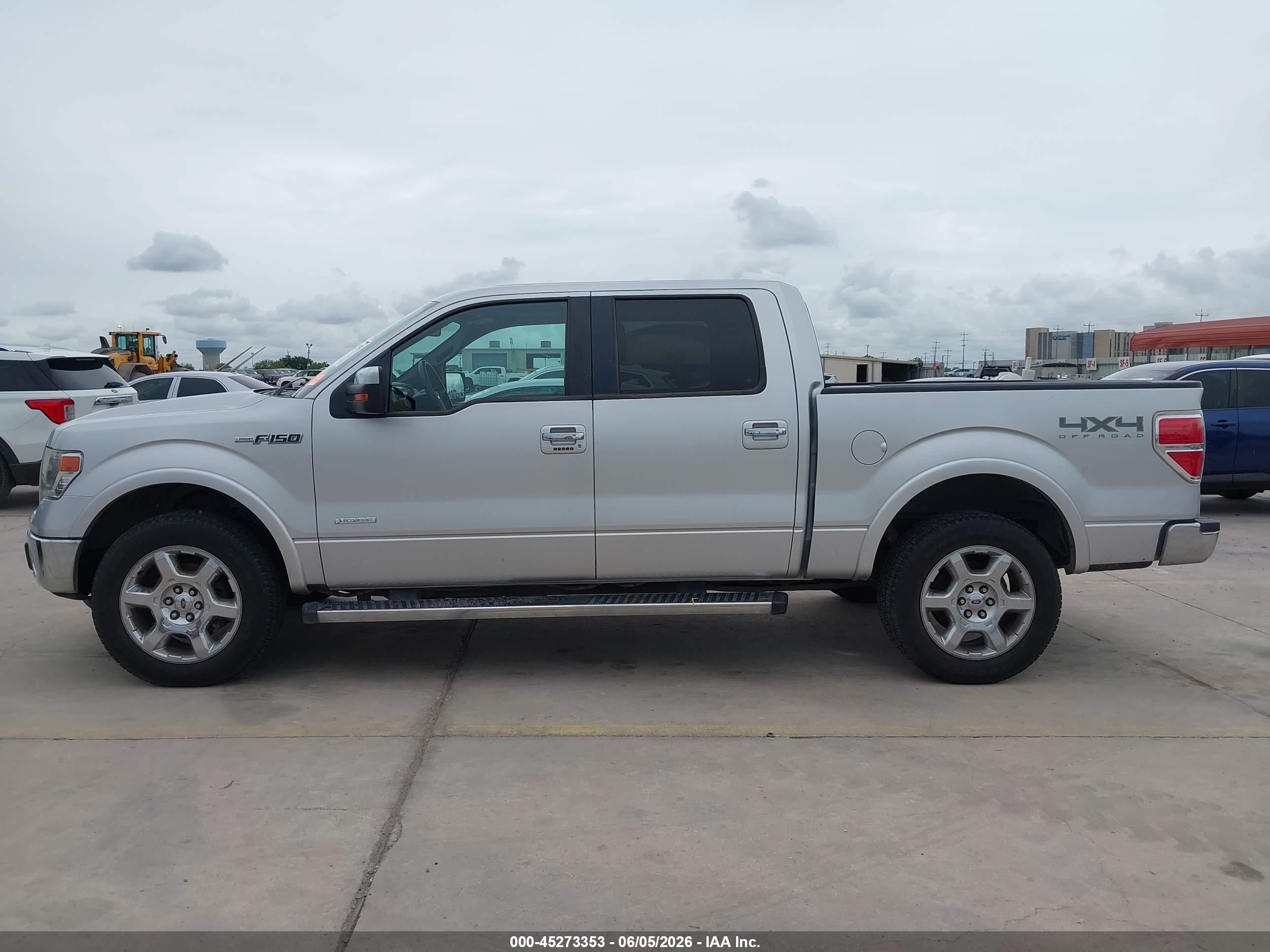 2013 Ford F-150 Lariat Silver vin: 1FTFW1ET8DFB52029