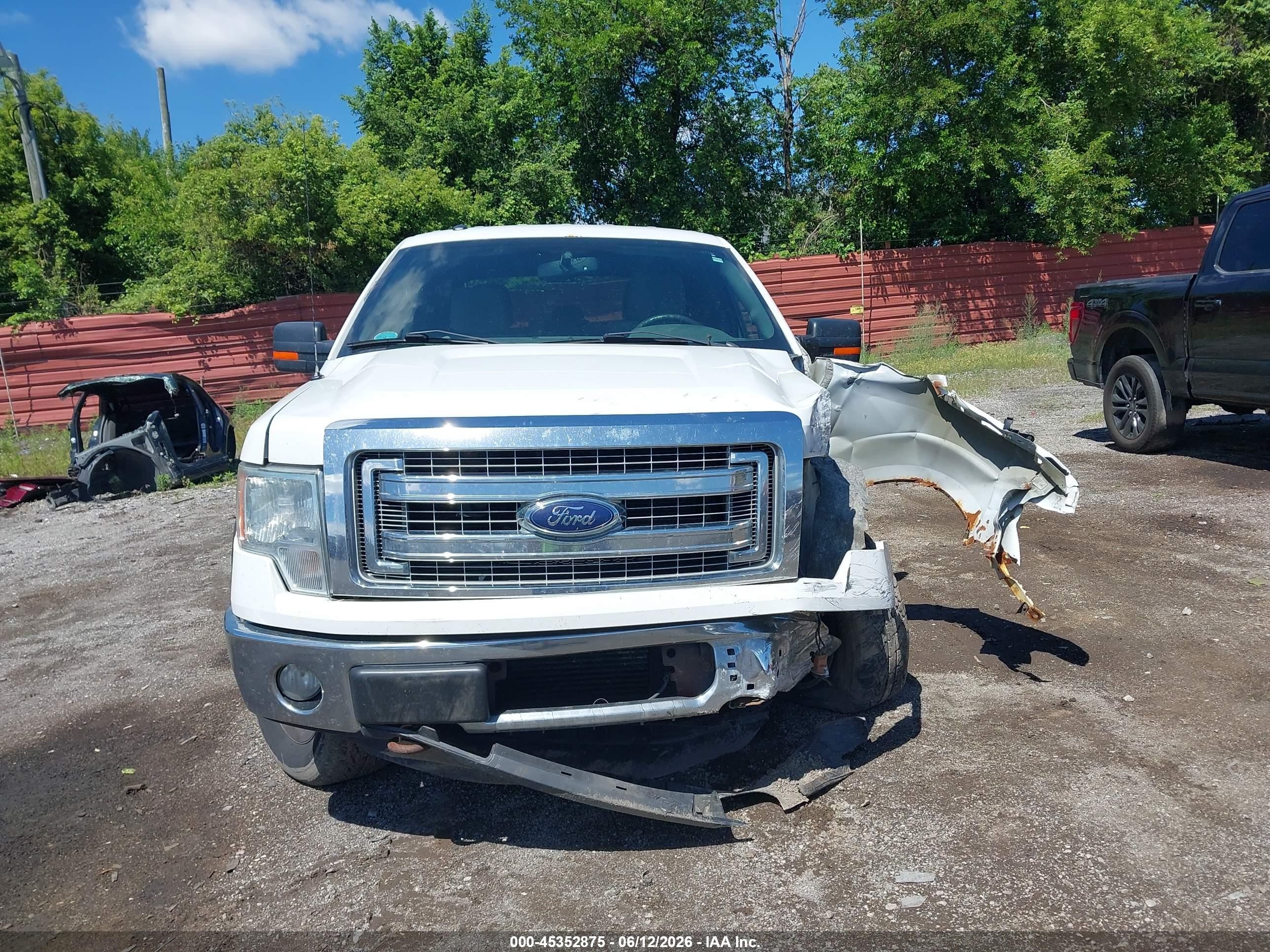 2013 Ford F-150 Xlt White vin: 1FTFW1ET8DFB62852