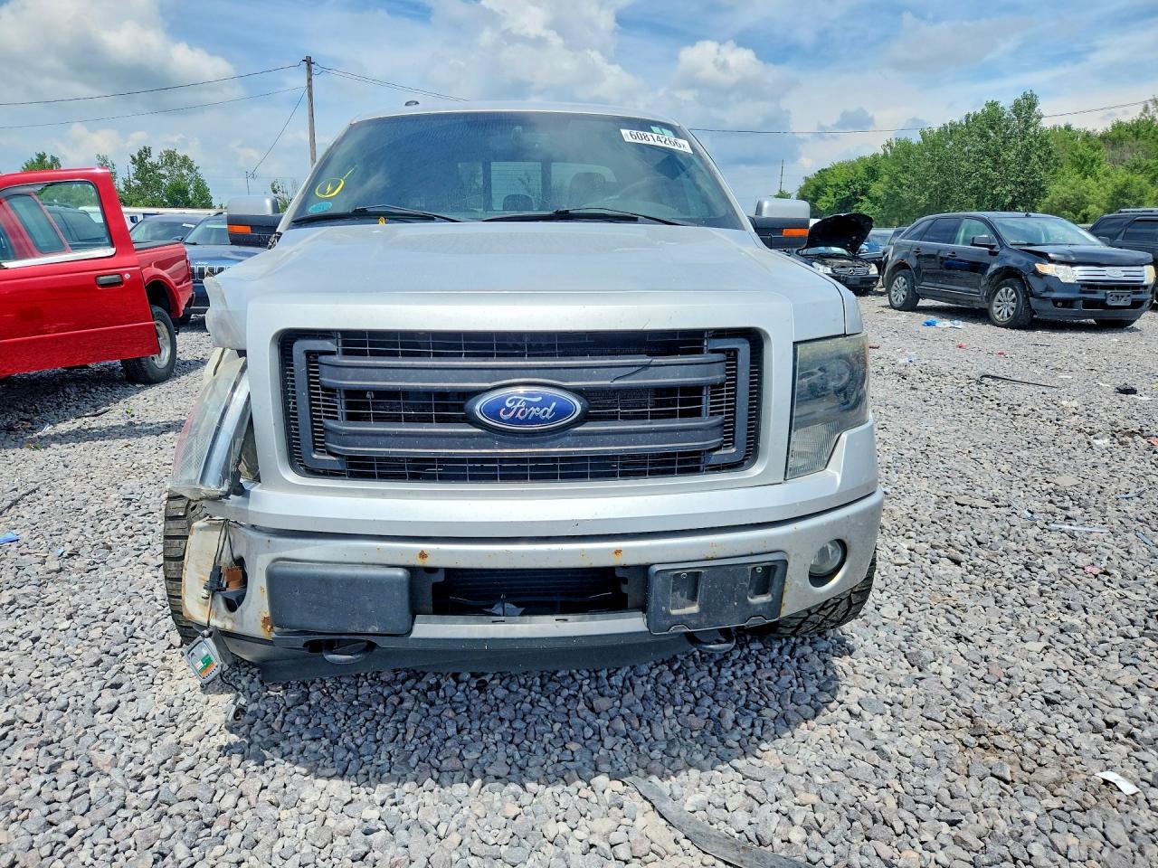 2013 Ford F150 Supercrew Silver vin: 1FTFW1ET8DFC03738