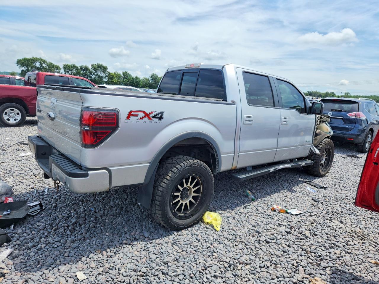 2013 Ford F150 Supercrew Silver vin: 1FTFW1ET8DFC03738