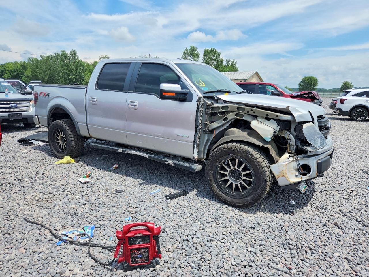 2013 Ford F150 Supercrew Silver vin: 1FTFW1ET8DFC03738