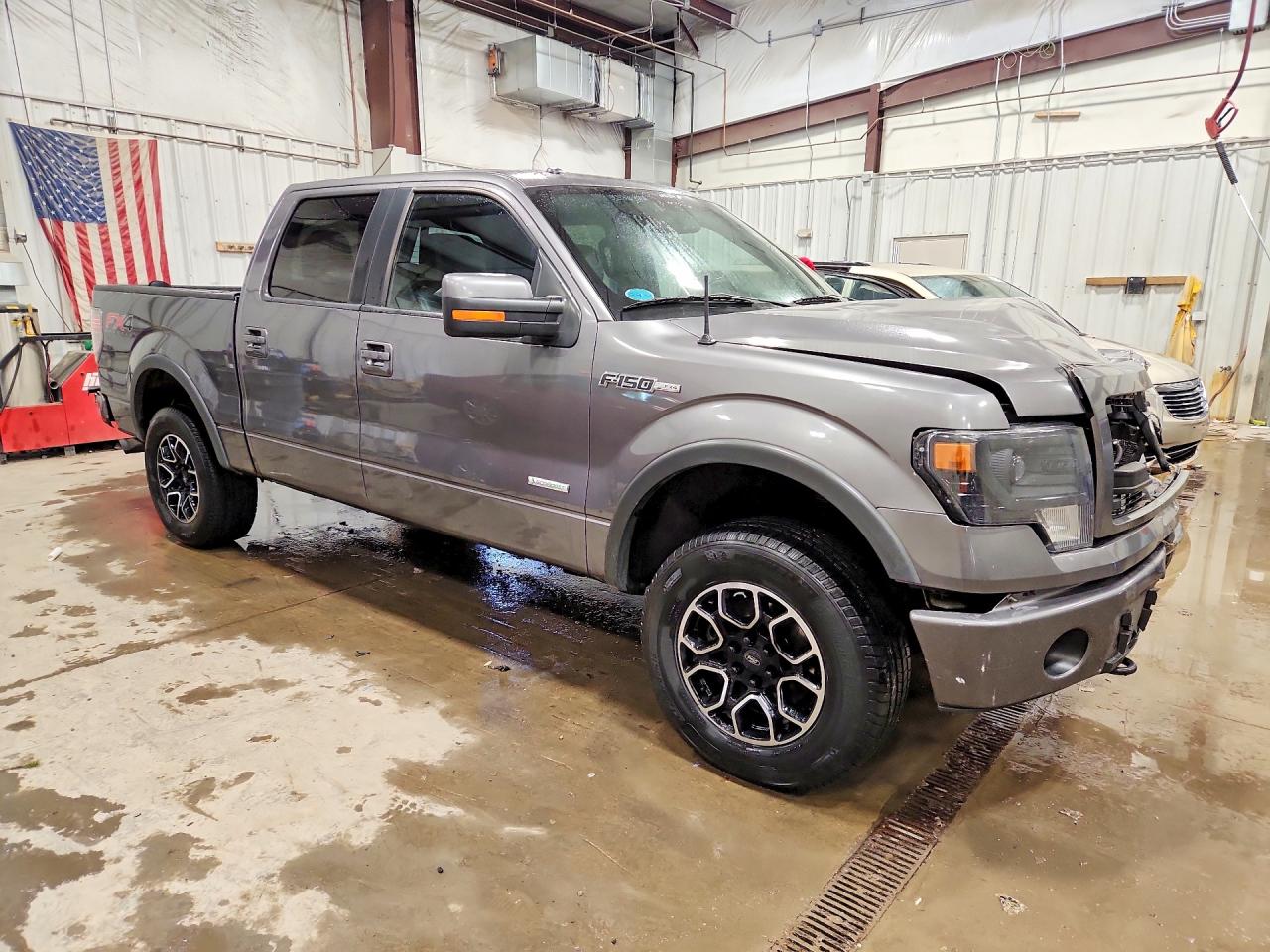 2013 Ford F150 Supercrew Gray vin: 1FTFW1ET8DFC50140