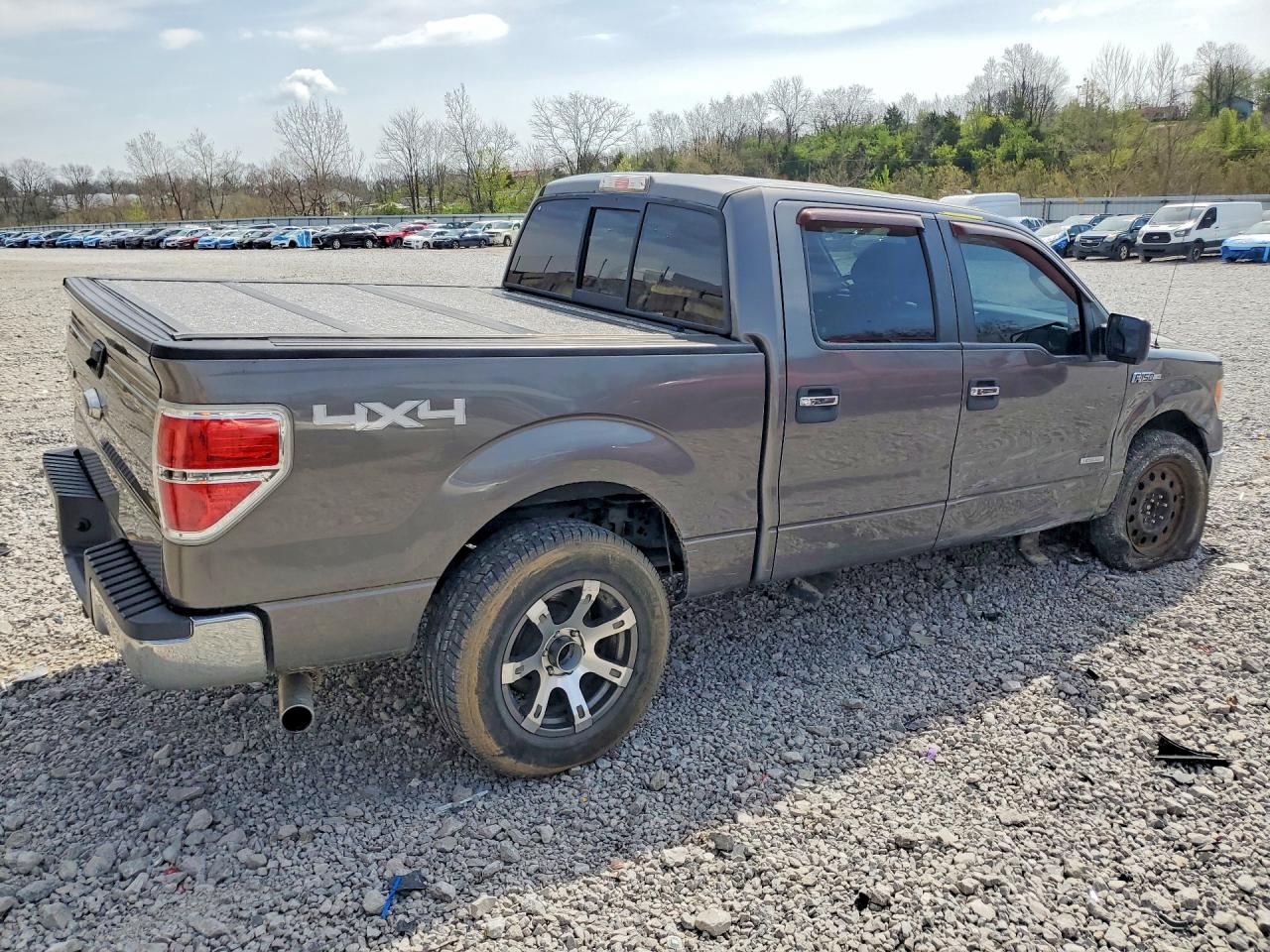 2013 Ford F150 Supercrew Gray vin: 1FTFW1ET8DFD54613